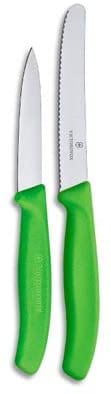 Victorinox Green Utility & Paring Knife Set - High-Quality Kitchen Knives for Cutting, Peeling & Slicing - Perfect for Home Cooking, Camping & Outdoor Adventures