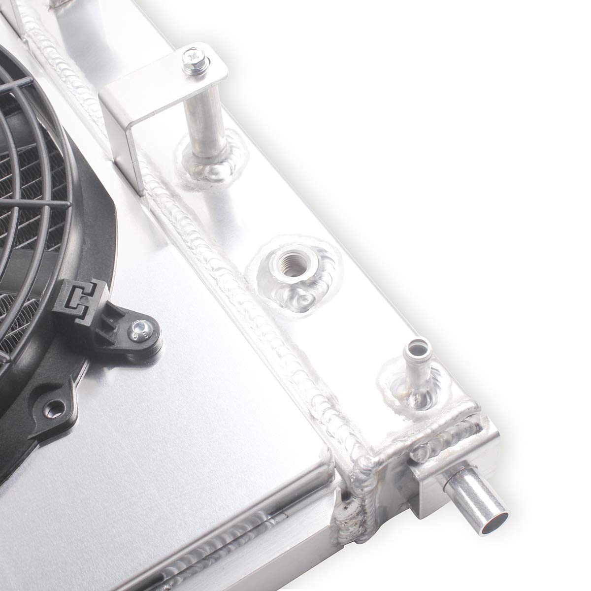 1997-2004 Ford Mustang GT/SVT Cobra 4.6L V8 Aluminum Radiator Fan Shroud - 3 Row Core with 2x12