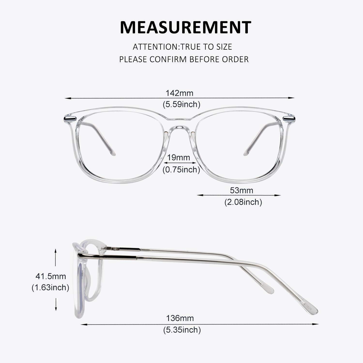 GQUEEN Fashion Fake Glasses Non-Prescription Clear Lens Nerd Frames for Women & Men (201579) - Perfect for Cosplay, Costume Parties & Everyday Fashion Accessory