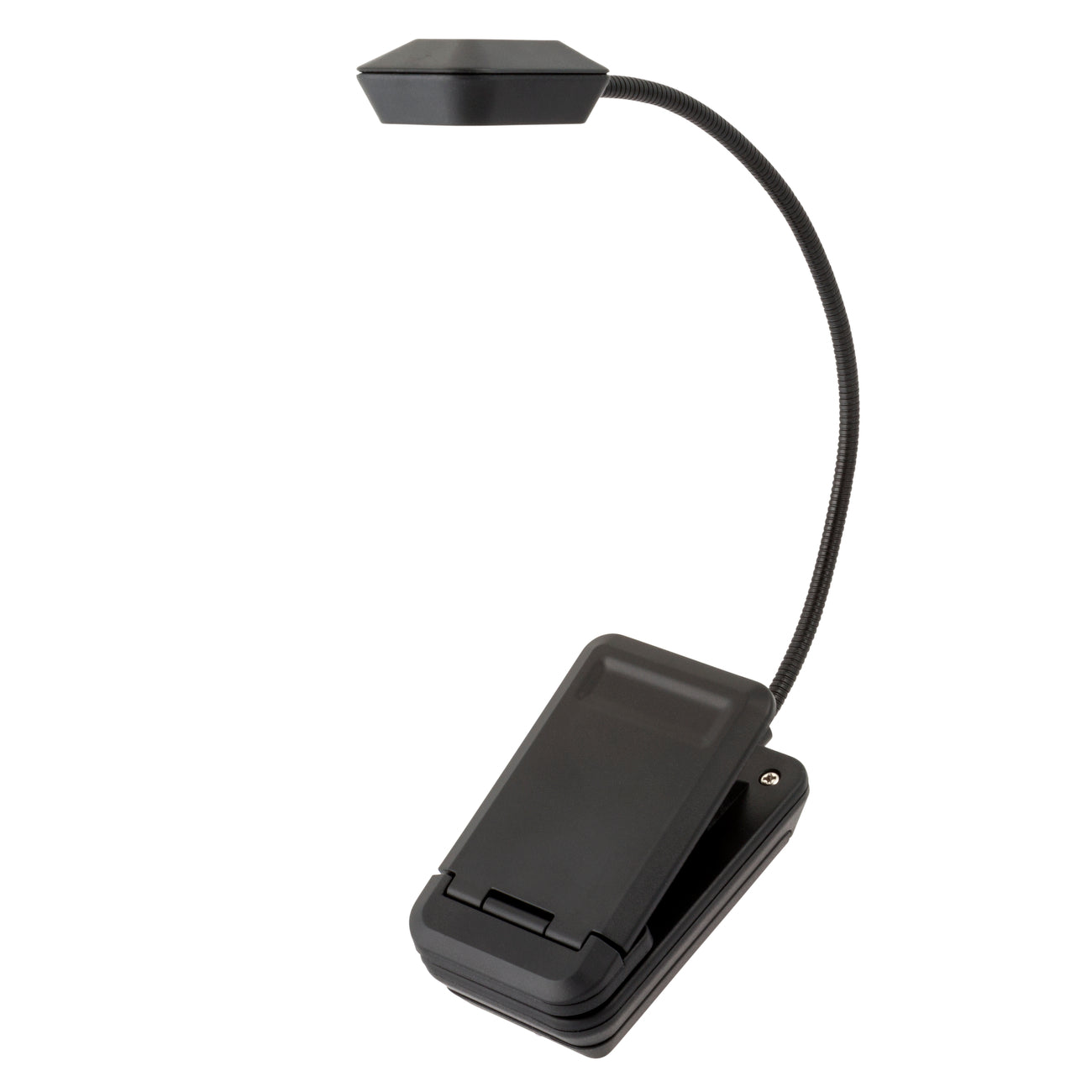 Quad 4 LED Reading Light - Adjustable Brightness Clip-On Book Light for Night Reading, Studying, and Crafting - Perfect for Bedside, Office, and Travel Use