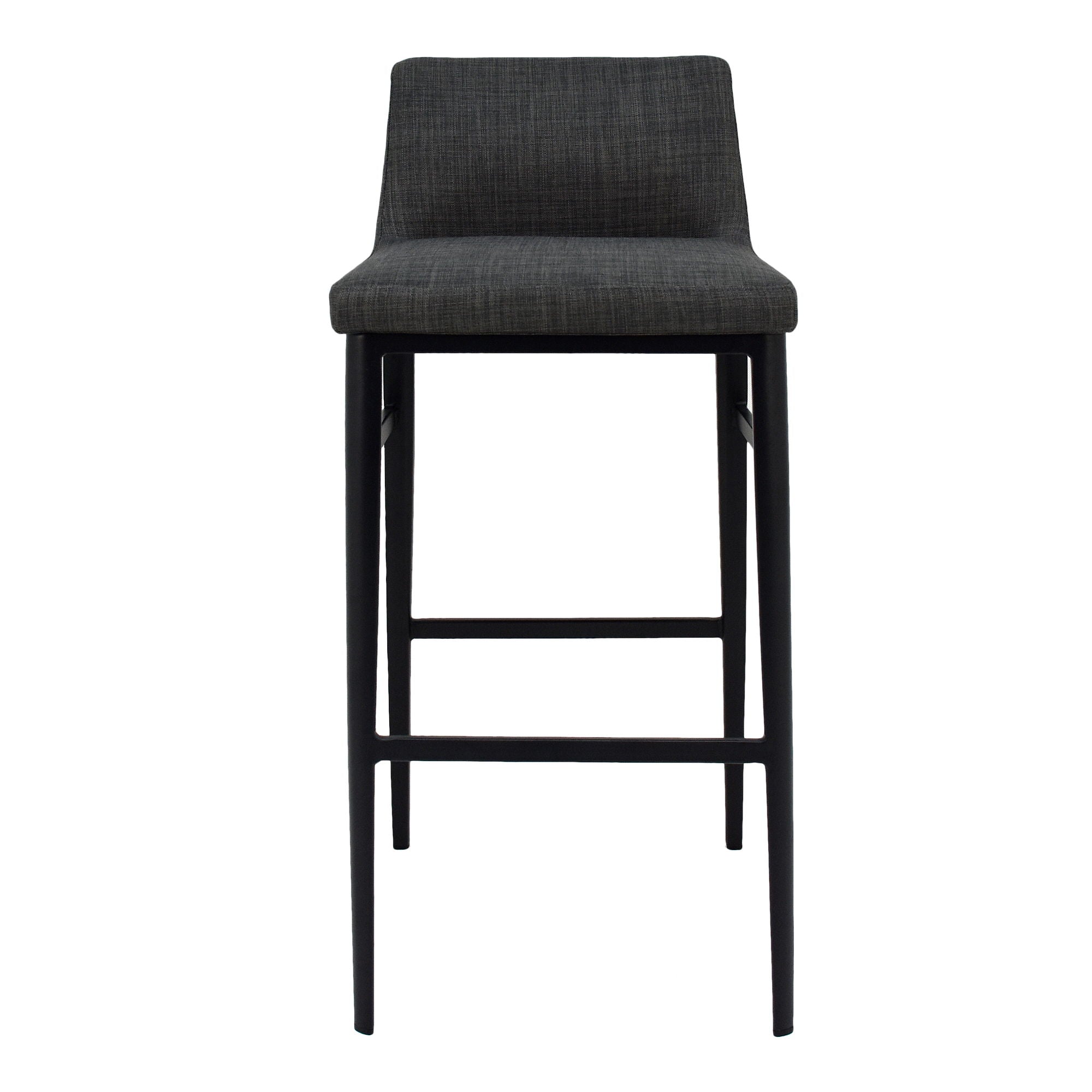 Premium Baron Barstool in Charcoal - Modern & Durable Counter Height Bar Stool for Kitchen Island, Breakfast Nook & Home Bar - Adjustable Height & Comfortable Seating