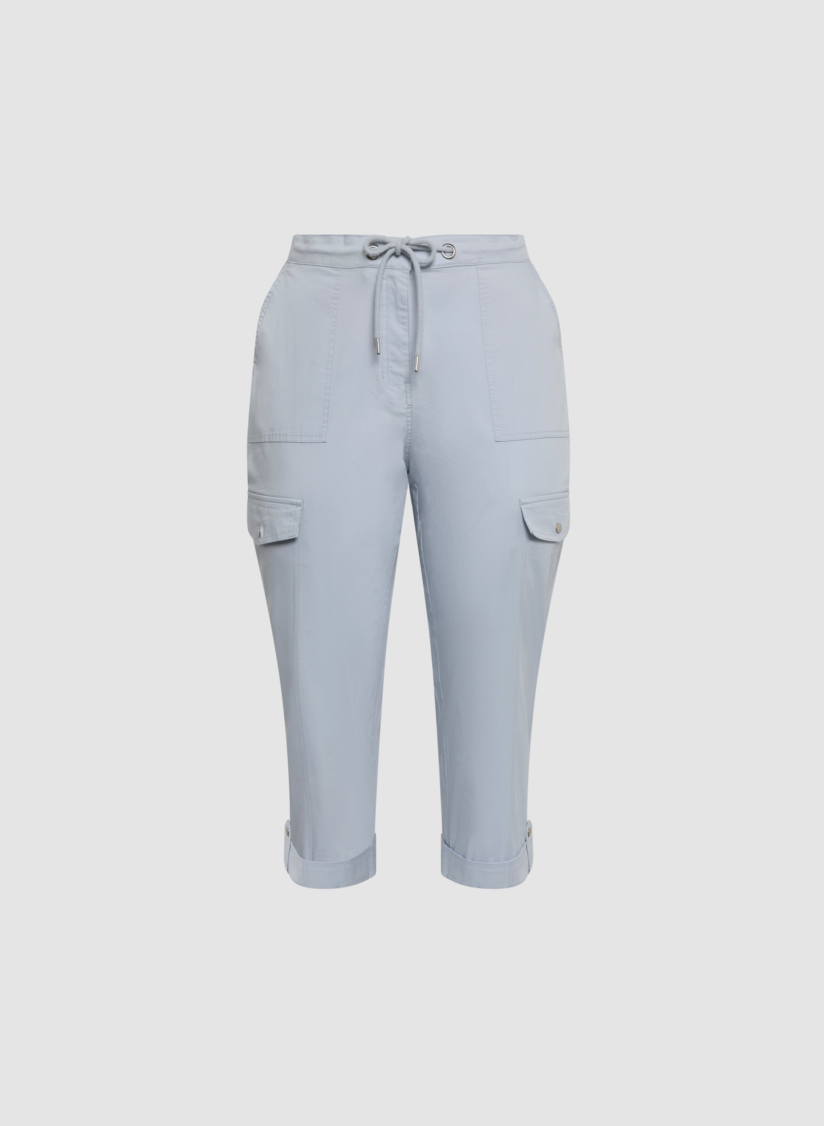 Breathable Cotton Cargo Capri Pants for Women - Comfortable Stretch Outdoor Hiking & Travel Pants