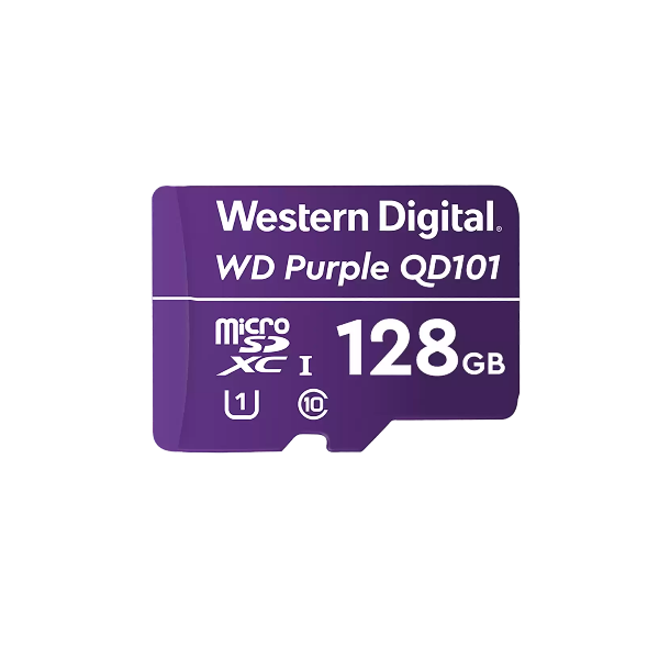 WD Purple SC QD101 128GB microSD Card - High-Endurance Surveillance Storage for Security Cameras & Dash Cams | Western Digital