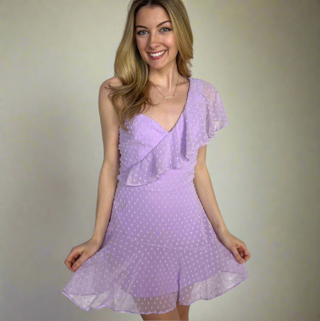 Elegant Ace Mini Dress in Lilac - Perfect for Parties, Dates & Night Out