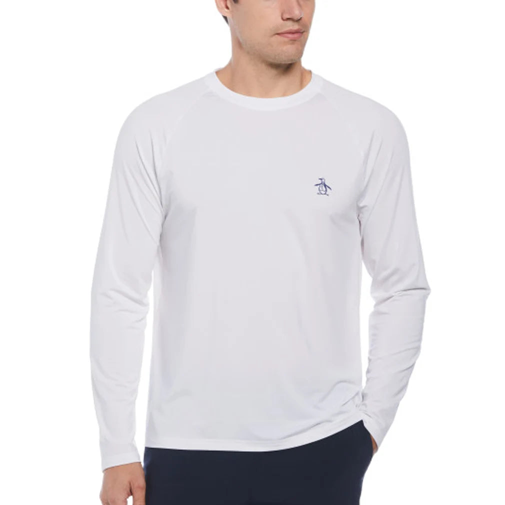 Men's Raglan Long Sleeve Tennis Pullover Shirt - Breathable & Comfortable Athletic Top for Casual Wear & Sports Activities
