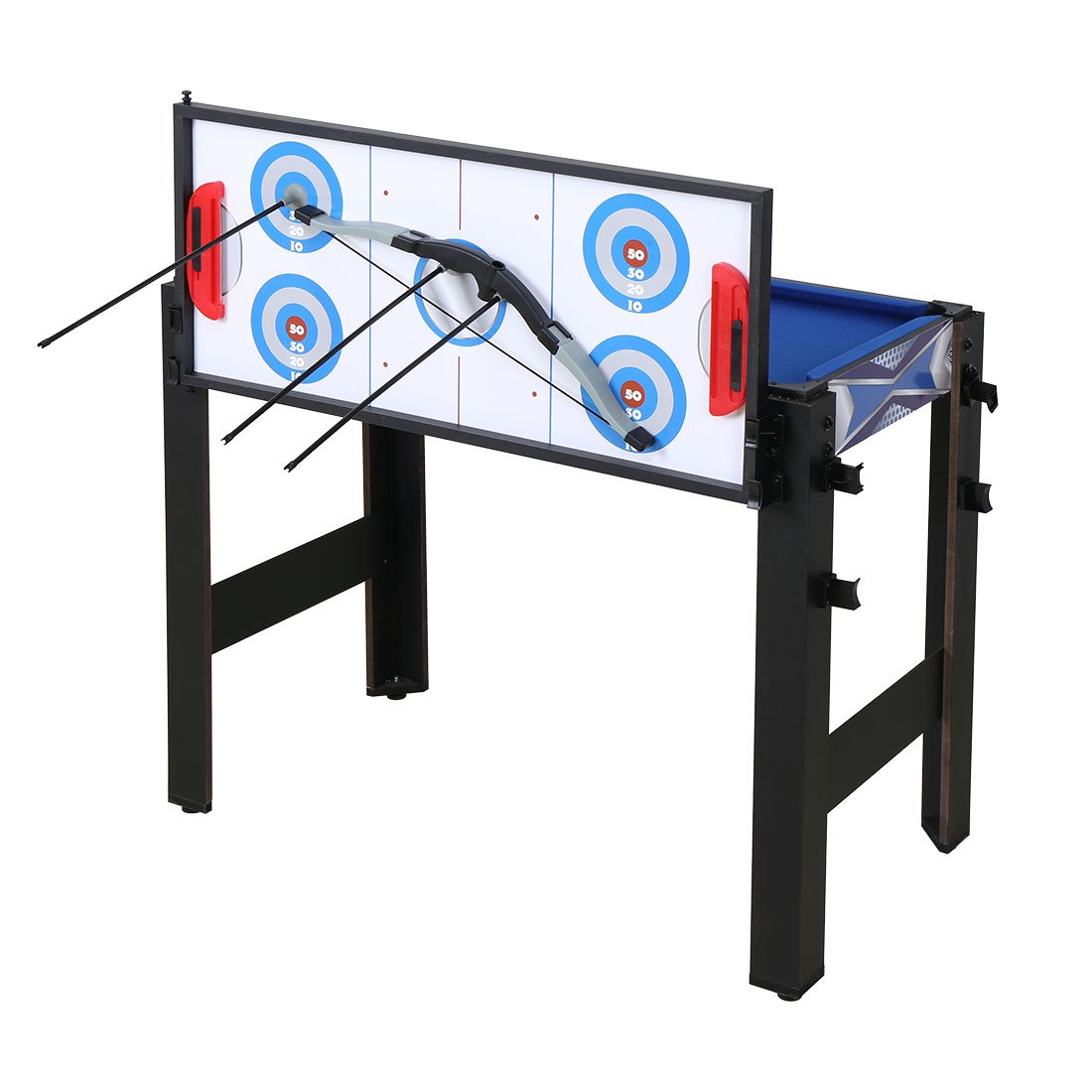 5-in-1 Multi Game Table Set - Folding Foosball, Pool, Hockey, Ping Pong & Basketball Combo for Indoor Fun (3FT) - Perfect for Game Rooms, Basements & Family Entertainment