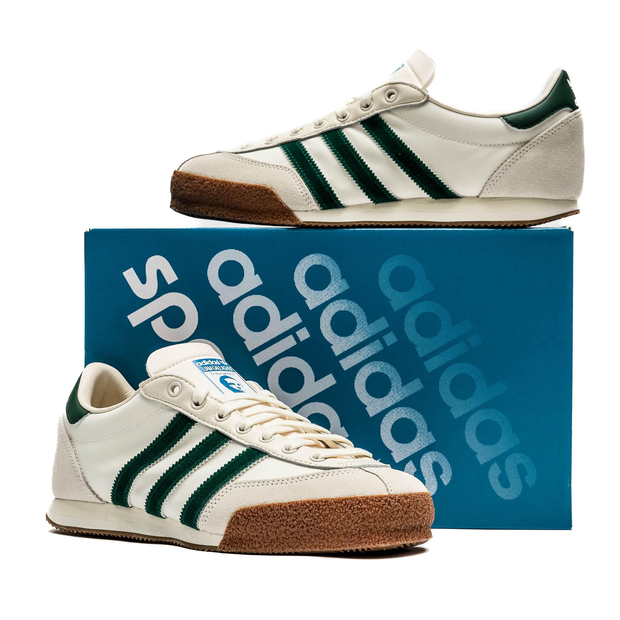 Adidas Spezial LG2 Bottle Green Sneakers - Liam Gallagher Collaboration - Men's Casual Shoes for Streetwear & Everyday Wear