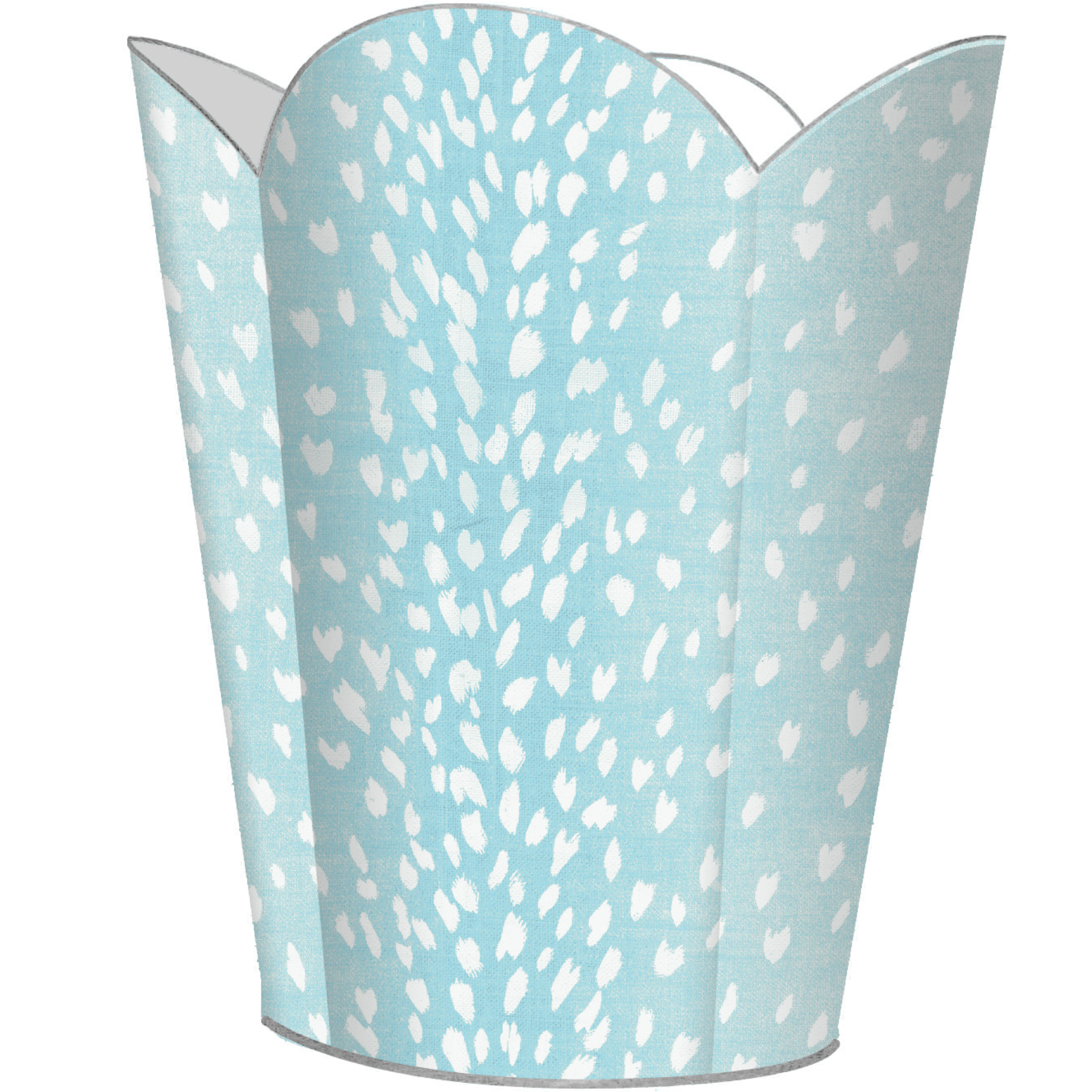 Aqua Antelope Waste Paper Basket with Optional Tissue Box Cover - Stylish Bathroom & Office Trash Can for Home Decor