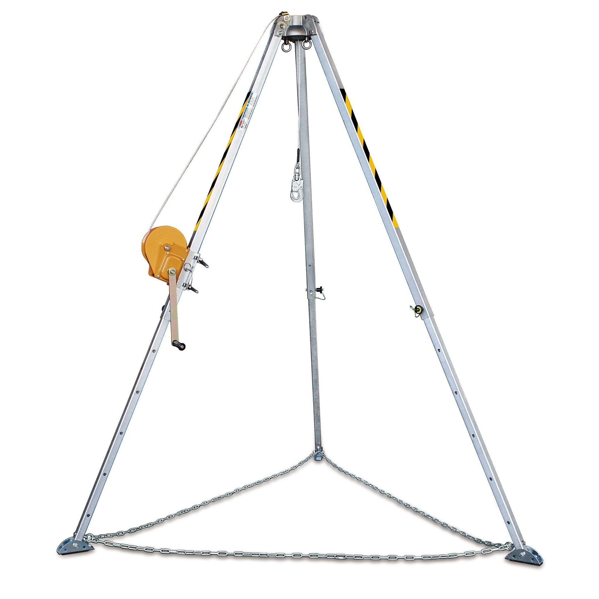 Haru HD 240 20 Professional Confined Space Rescue Tripod with 20m Wire Rope Winch - OSHA Compliant (EN795, EN1496) for Industrial Safety & Emergency Rescue Operations