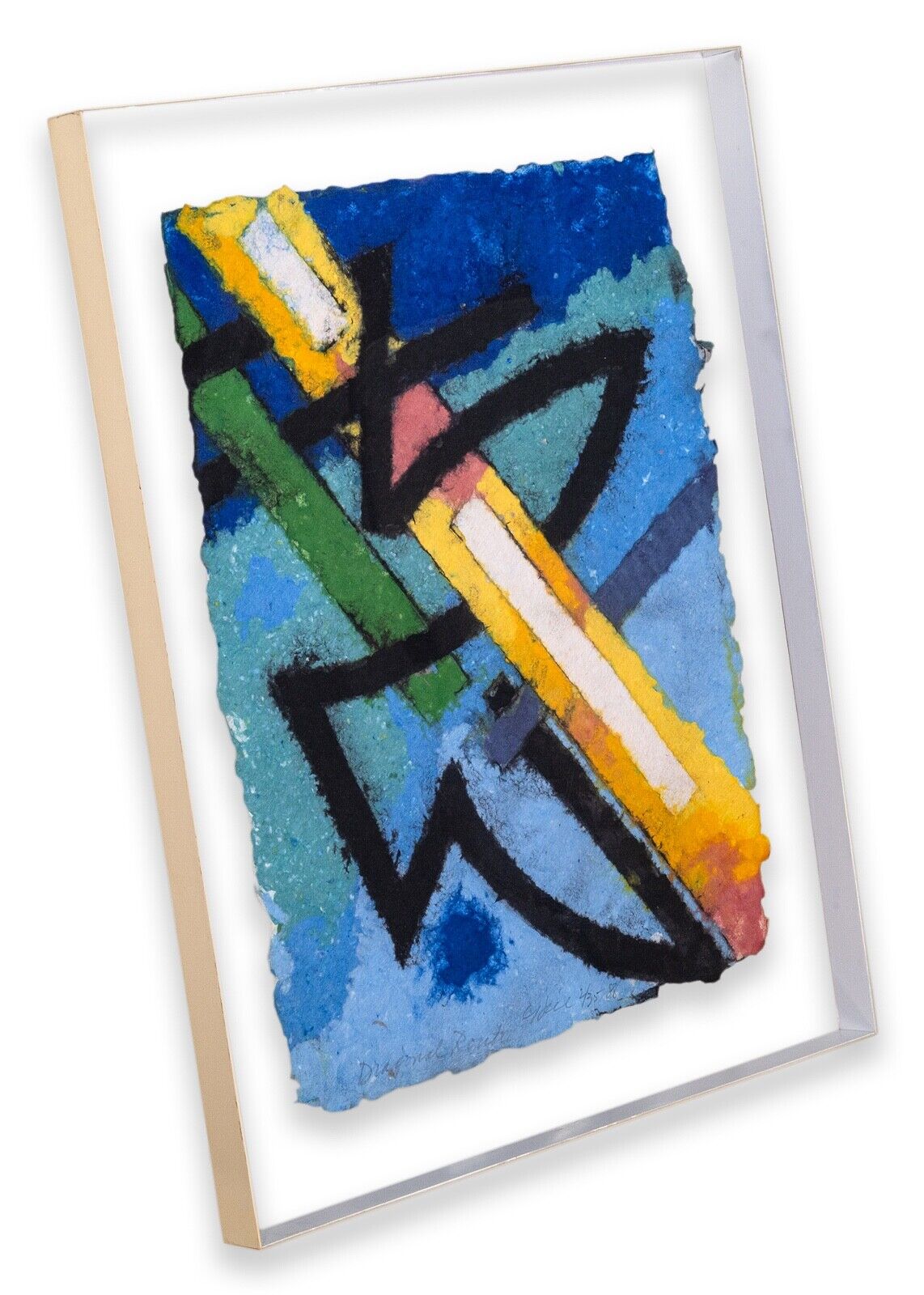 Clinton Hill Diagonal Route Signed Contemporary Woodcut Print on Handmade Paper - Limited Edition 2/35 - Perfect for Modern Home Decor & Art Collectors