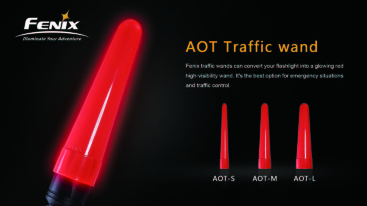 Fenix AOT M Traffic Wand - Medium Safety Baton for Traffic Control & Emergency Signaling - Perfect for Roadside Assistance, Construction Sites & Nighttime Safety