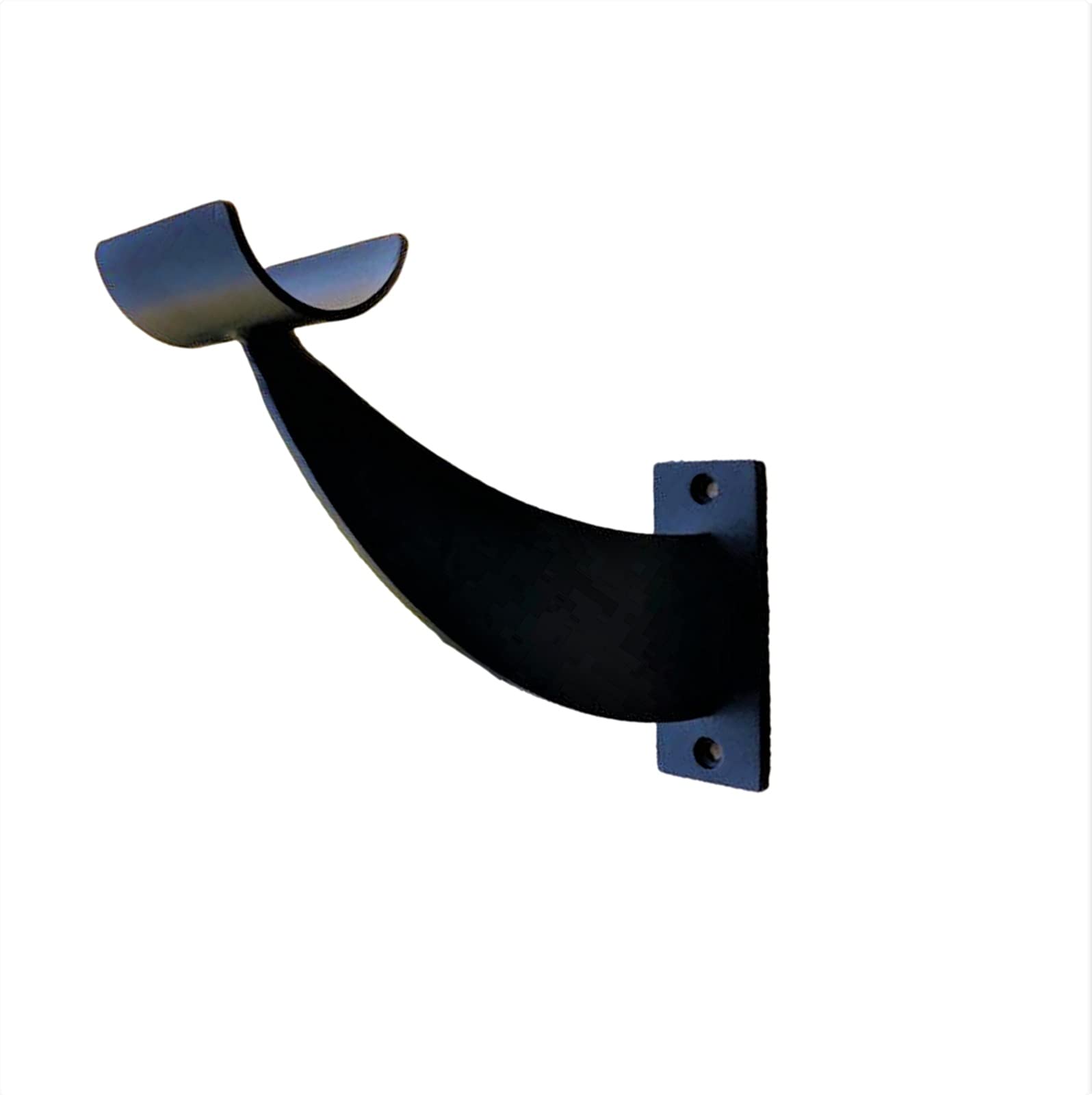 8 FT Black Wooden Ballet Barre for Kids & Adults - Wall Mounted Fixed Height Dance Bar with Open Bracket (1.5