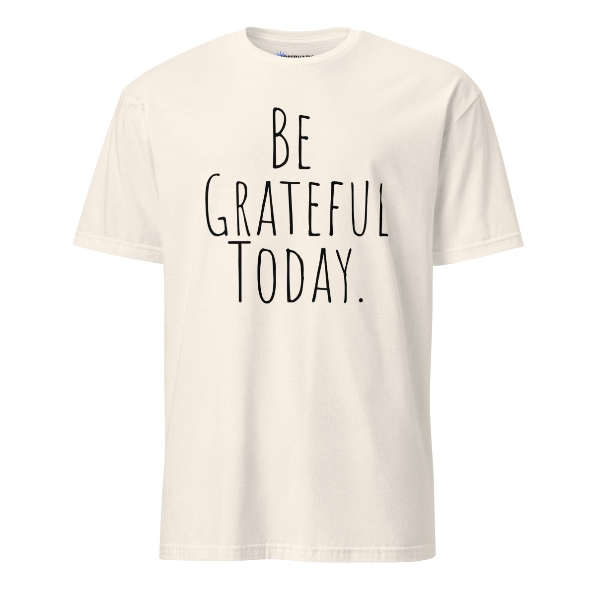 Be Grateful Today Essential T-Shirt - Simple Mindfulness & Recovery Shirt for Yoga, Meditation & Daily Inspiration | Comfortable Cotton Tee for Men & Women