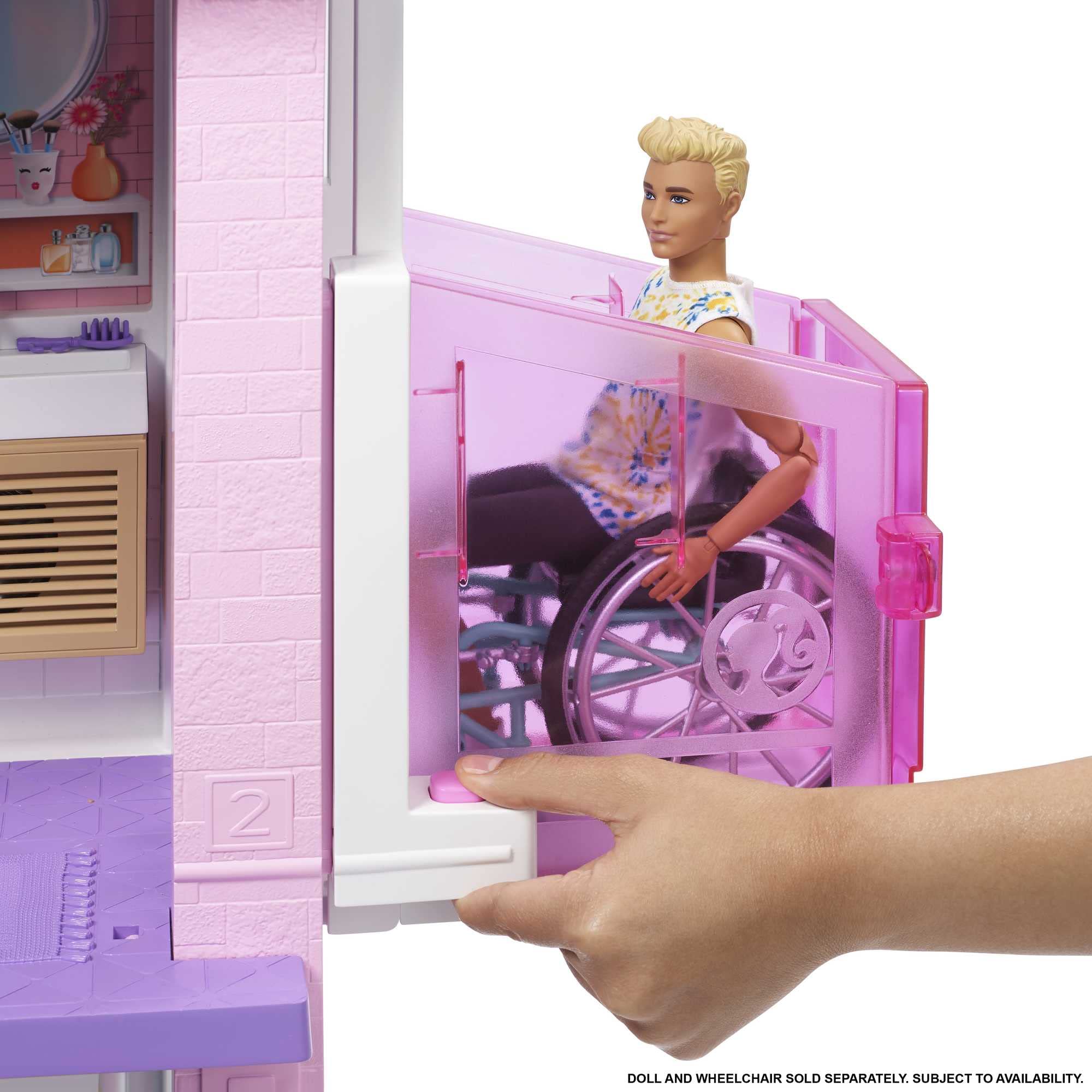 Barbie DreamHouse Dollhouse Playset with 75+ Furniture & Accessories - 10 Interactive Play Areas, Lights & Sounds, Wheelchair-Accessible Elevator - Amazon Exclusive Toy for Girls Ages 3+ | Perfect for Imaginative Play, Birthday Gifts & Pretend House Adventures