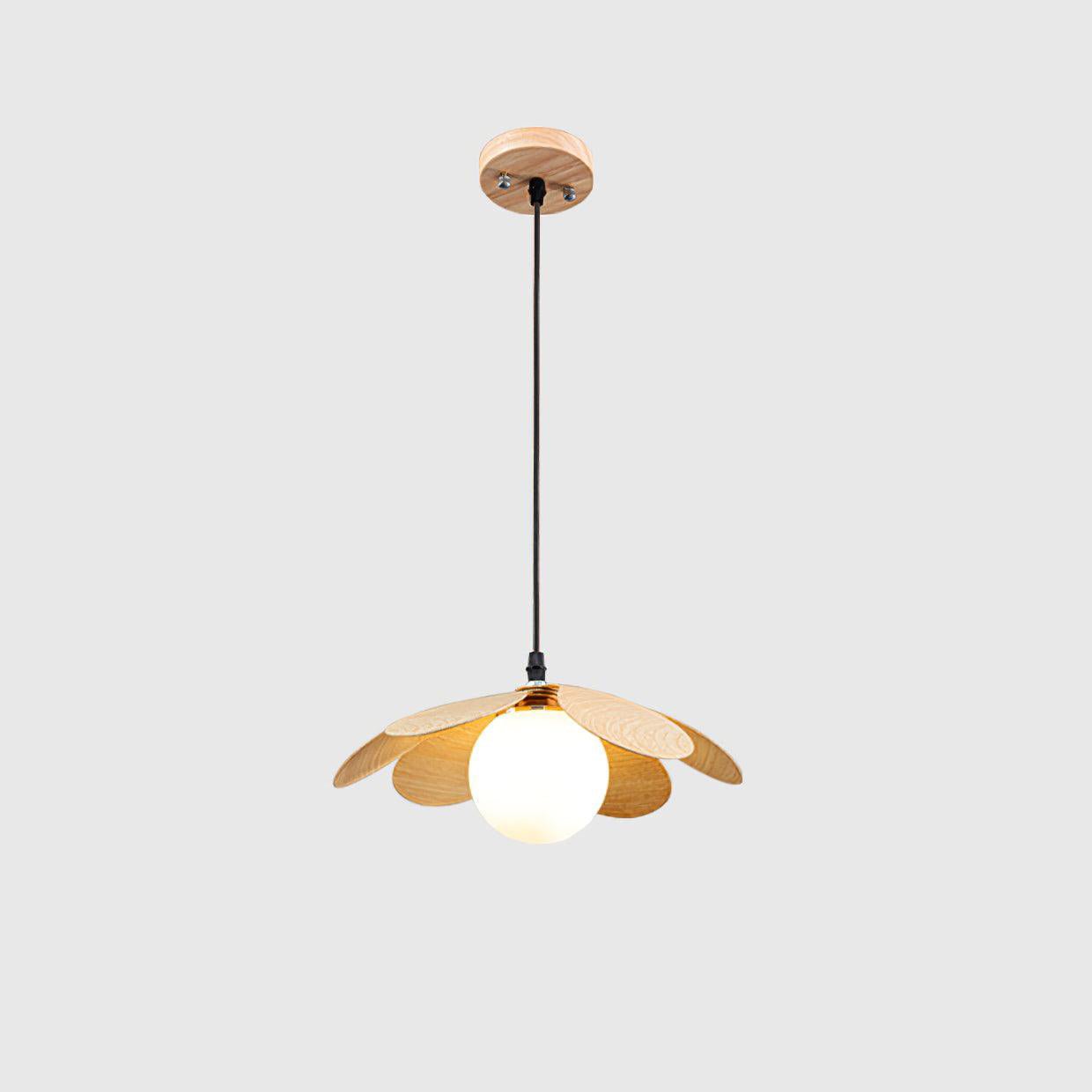 Fleur Petals Pendant Lamp - Elegant Floral Glass Ceiling Light for Living Room, Bedroom, Dining Room & Kitchen Decor | Modern Boho Home Lighting Fixture