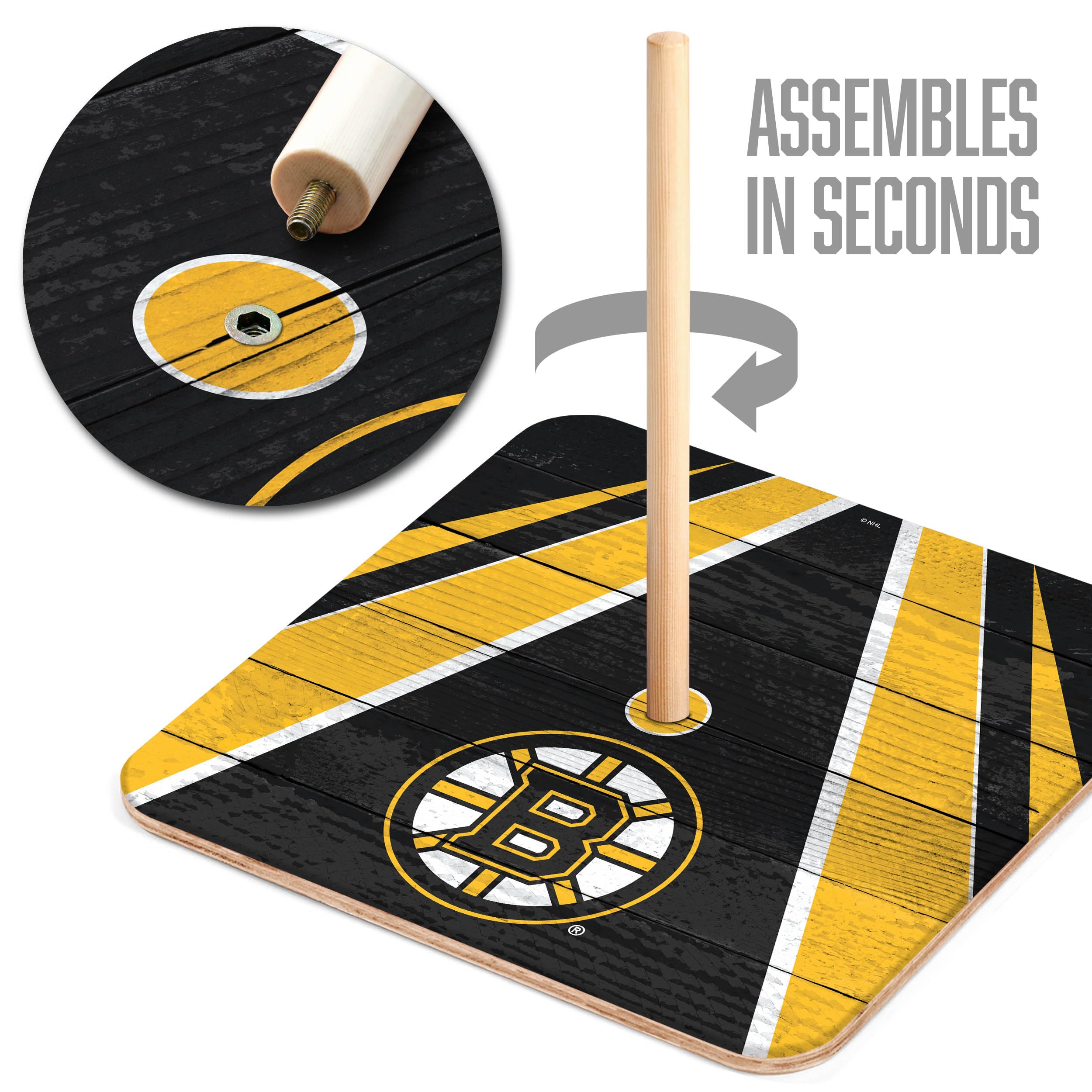 YouTheFan NHL Boston Bruins Horseshoe Bags - Officially Licensed Game Day Tote for Hockey Fans - Perfect for Stadium, Tailgating & Sports Events