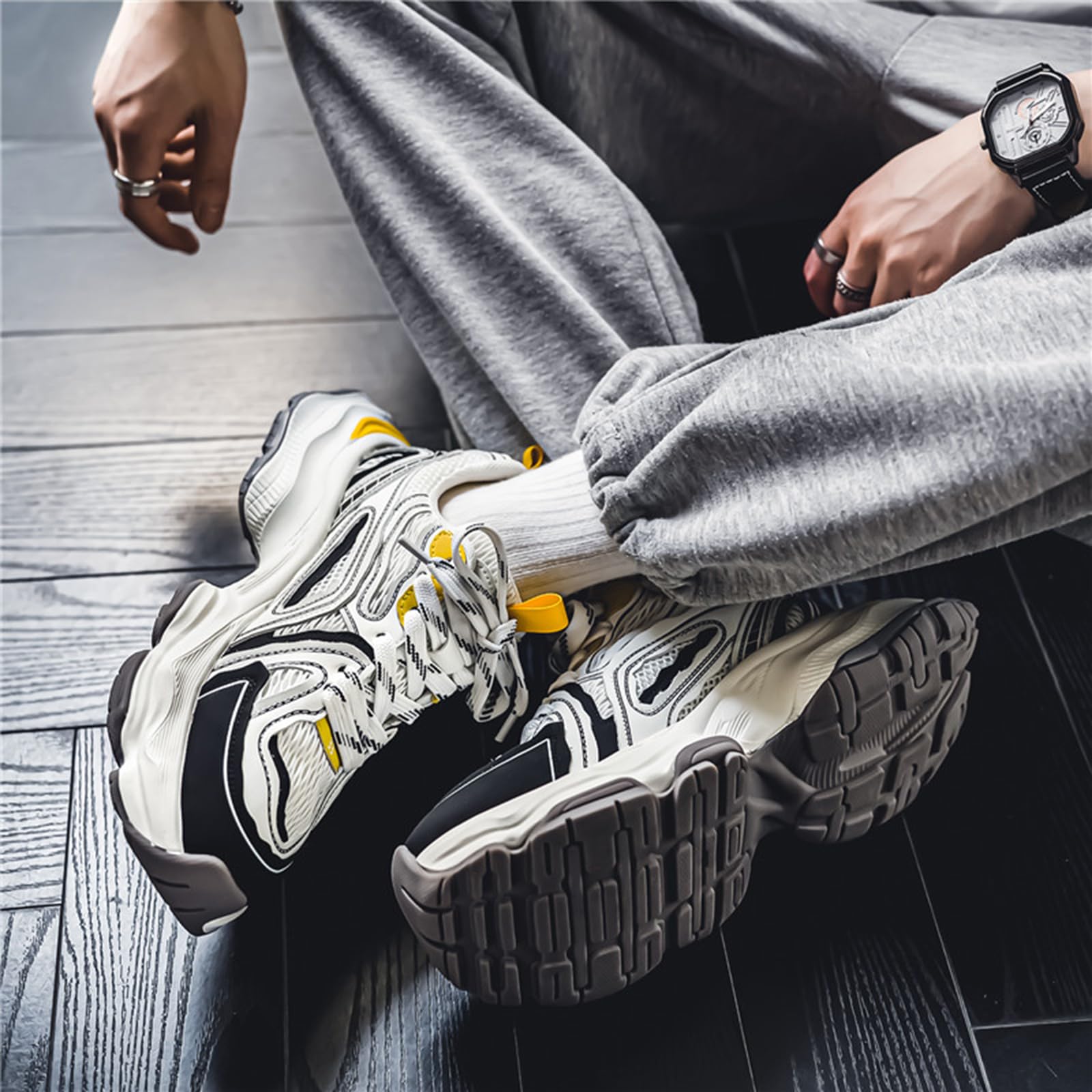 **GSIGUL Men's Running Shoes - Lightweight Tennis & Walking Shoes for Men - Athletic Gym & Casual Sneakers - Perfect for Jogging, Workouts & Everyday Wear**