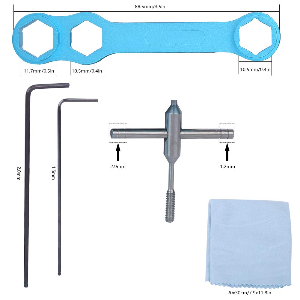 VGEBY Fishing Reel Repair Tool Kit - Line Maintenance & Conversion Remover Set for Saltwater & Freshwater Fishing Gear (Perfect for DIY Fishing Equipment Repair at Home or On-the-Go)