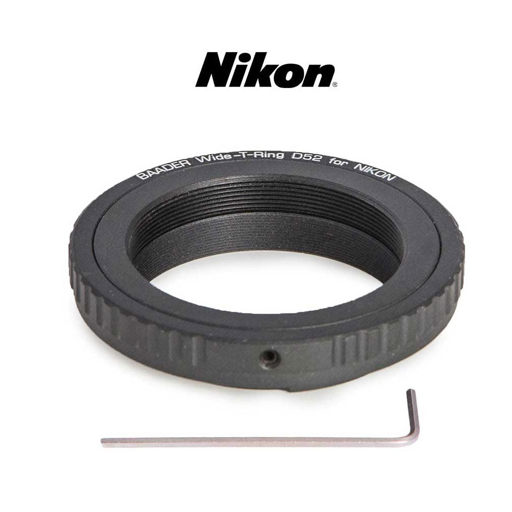 BAADER T Ring Adapter for Nikon Cameras - Compatible with DSLR & Mirrorless Models for Astrophotography & Telescope Use