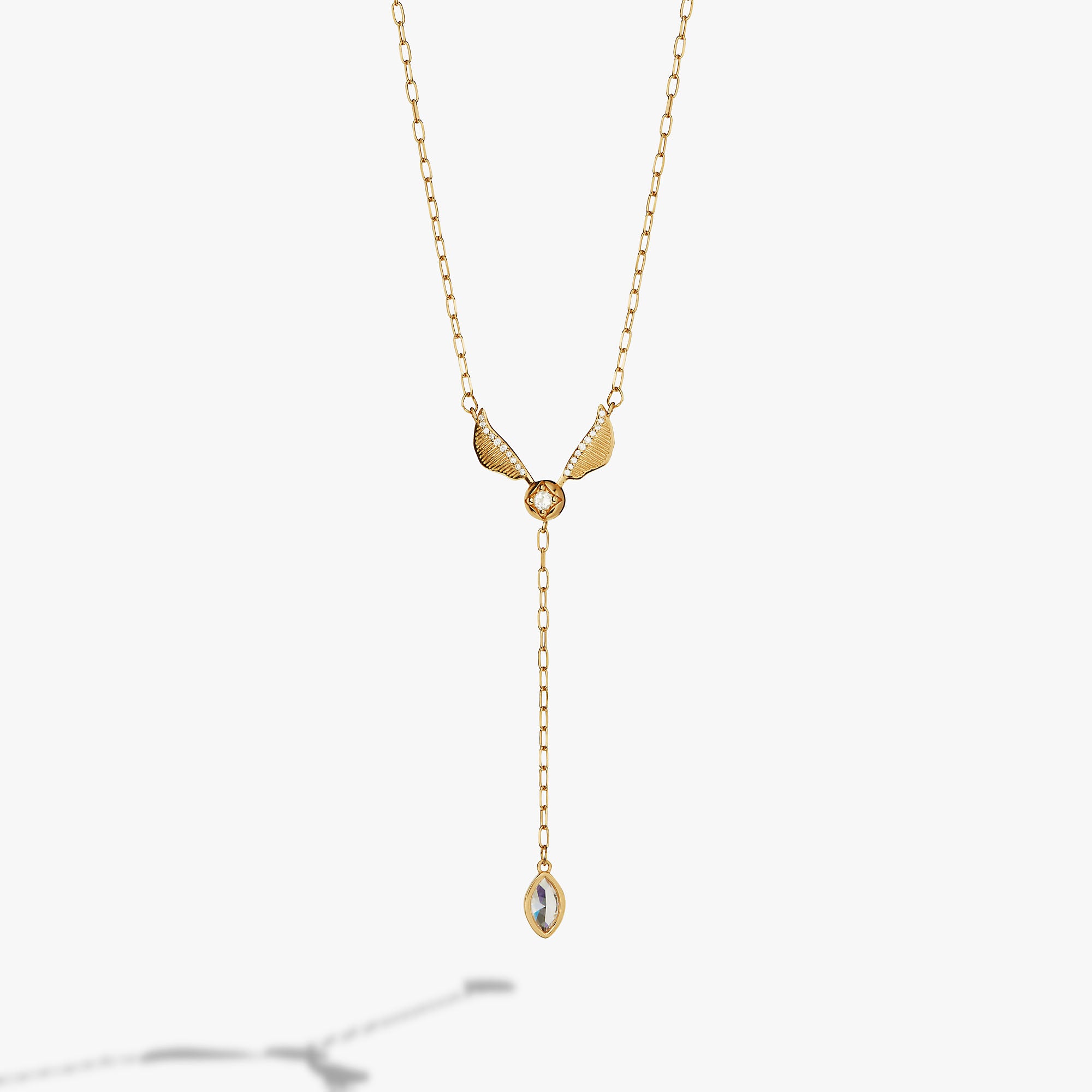 Harry Potter™ Golden Snitch Lariat Necklace - Official Wizarding World Jewelry for Women, Cosplay & Gift - Perfect for Halloween, Birthday & Harry Potter Fans