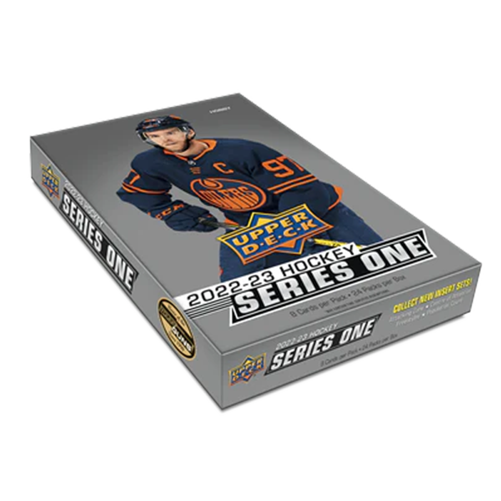 2022-23 Upper Deck Series 1 Hockey Hobby Box - Collectible Trading Cards for NHL Fans - Perfect for Collectors, Investors & Fantasy Sports Enthusiasts