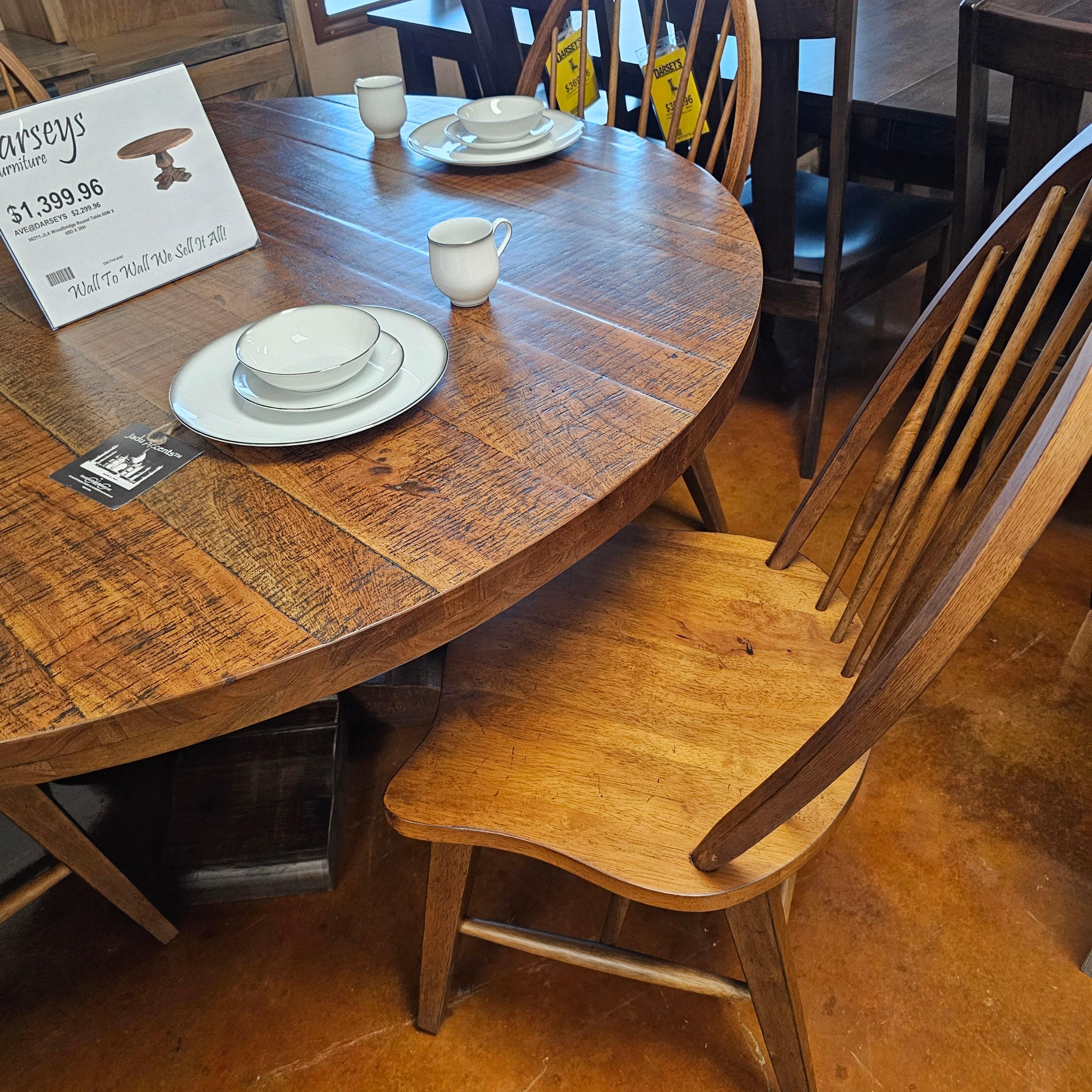 Woodbridge Round Dining Table 98211 JLA - Perfect for Family Gatherings, Kitchen, and Dining Room Decor