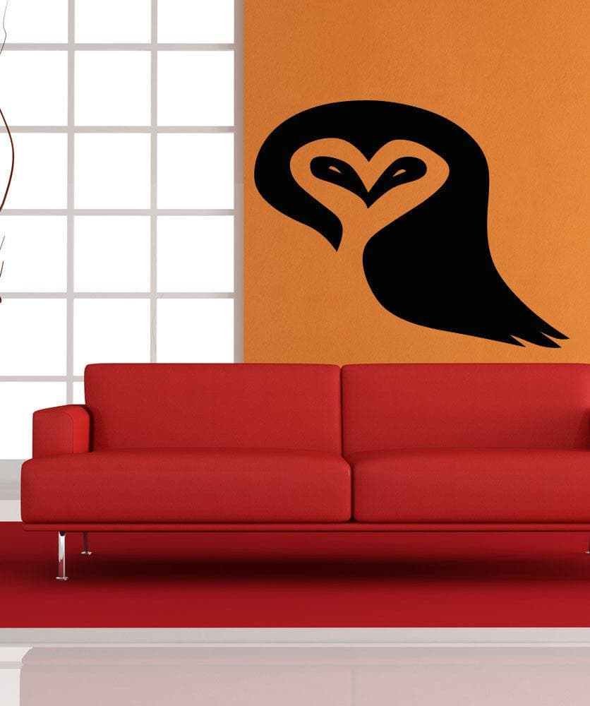 Vinyl Wall Decal Sticker - Heart Owl Design #OS_AA1301 - Perfect for Nursery, Kids Room & Home Decor