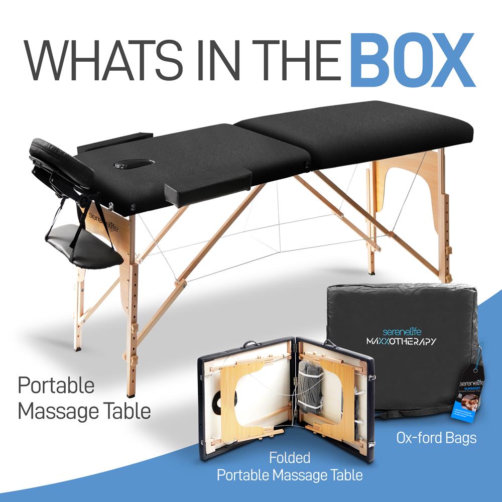 Portable Massage Table - Adjustable Folding Massage Bed for Professional & Home Use - Lightweight & Durable for Therapists, Chiropractors, and Spa Treatments