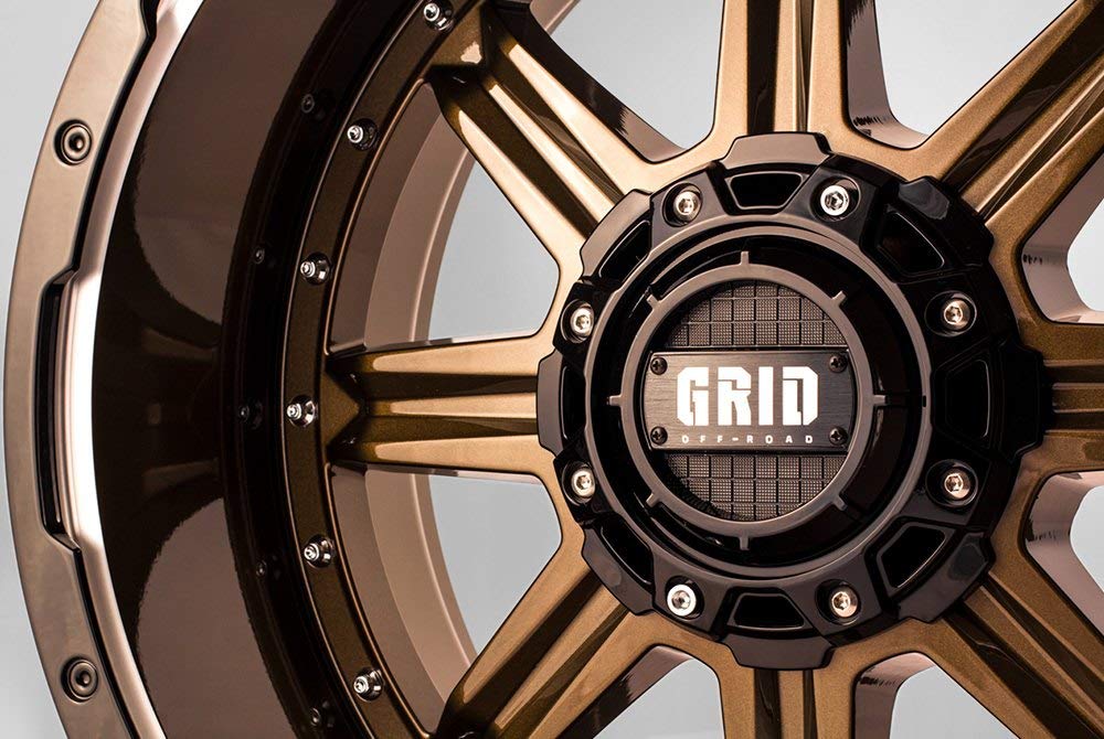 GD10 Custom Wheel 20x12 -44 Offset 6x139.7 Bolt Pattern 106mm Hub Gloss Bronze with Black Lip Rim - Premium Aftermarket Wheels for Trucks & SUVs - Perfect for Off-Roading, Car Shows & Custom Builds
