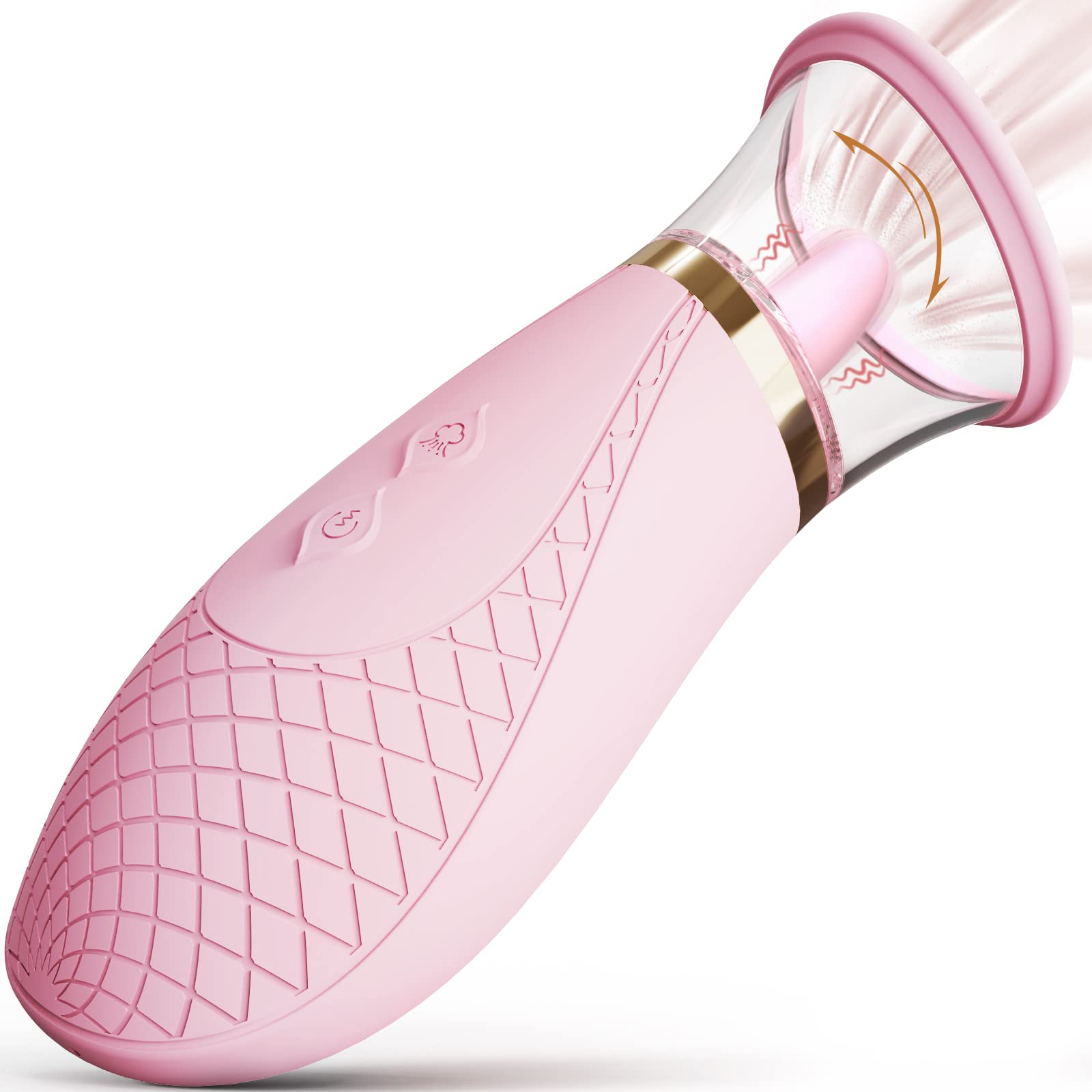 **Jesbena Clitoral Sucking Vibrator - 3 Suction & 9 Licking Modes, Powerful Tongue Stimulator for Women & Couples, Quick Orgasm Adult Toy (Lotus Pink) - Perfect for Solo Play & Romantic Nights**