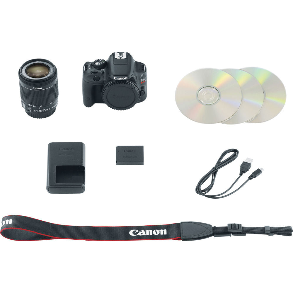 Canon EOS Rebel SL1 DSLR Camera with EF-S 18-55mm IS STM Lens (Black) - Compact DSLR for Travel Photography, Vlogging & Everyday Shooting