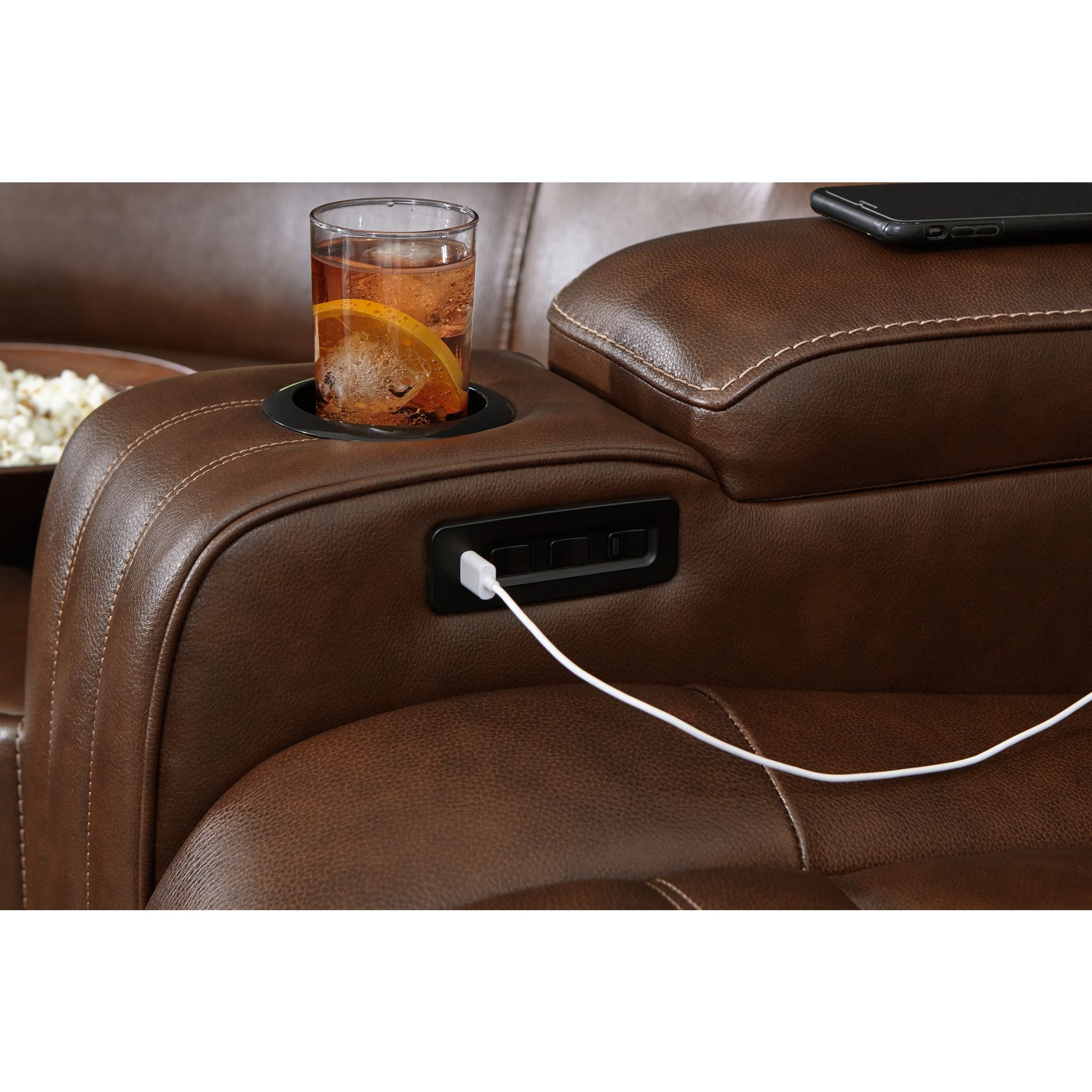 3-Piece Power Reclining Sectional Sofa Set with USB Ports - Modern L-Shaped Couch for Living Room, Home Theater & Family Gatherings
