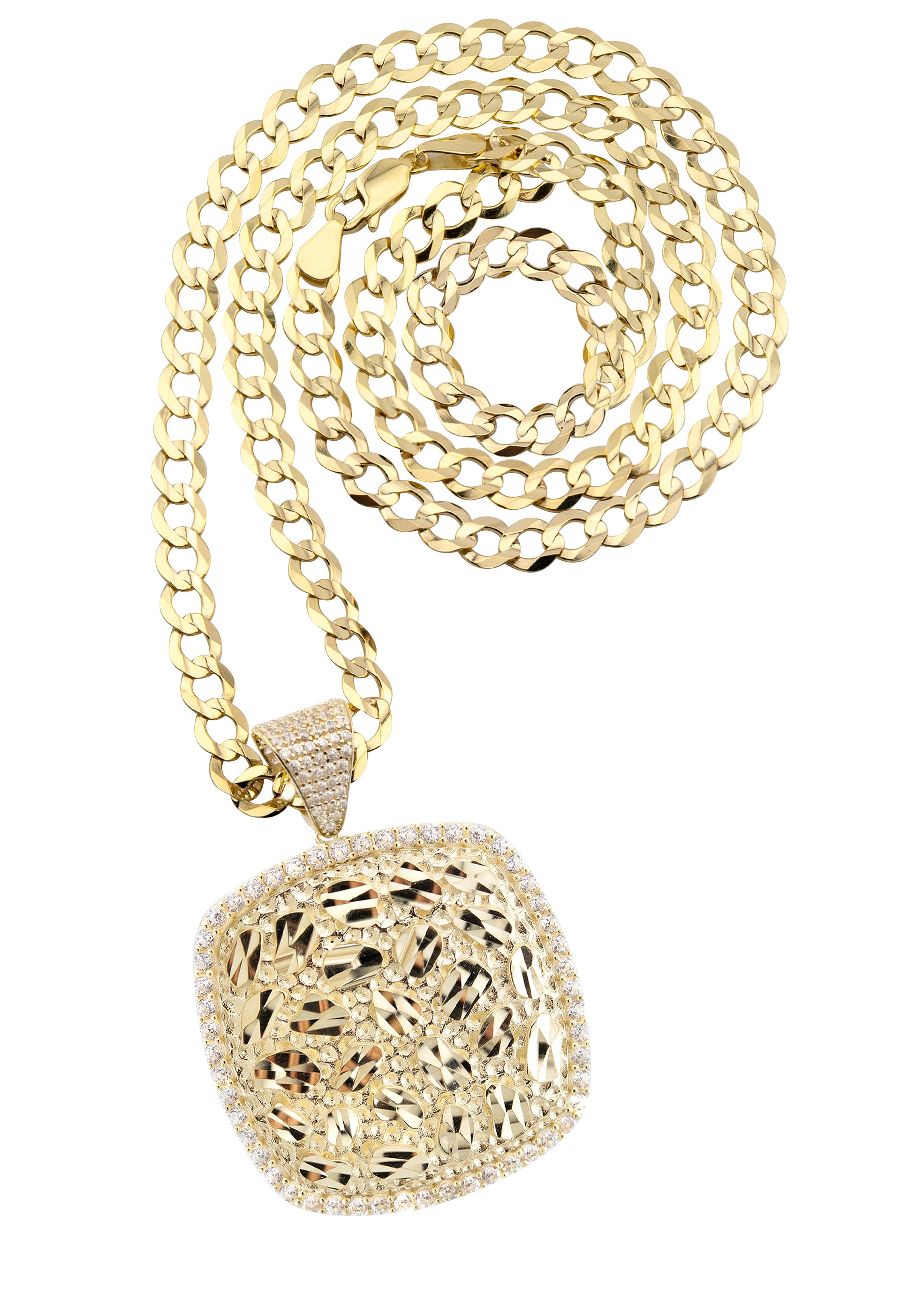 10K Yellow Gold Nugget Necklace - 5.5 Inch Length, 19.5 Grams | Elegant Layered Jewelry for Women, Perfect for Date Night & Special Occasions