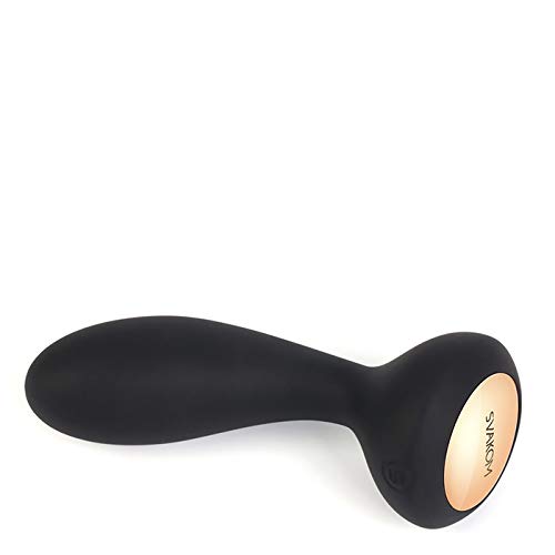 Premium SVAKOM Judy Prostate Massager - Silicone Vibrating Anal Plug for Men, G-Spot & A-Spot Stimulation - Prostate Health Device (Black) | Perfect for Solo Play, Couples Intimacy & Sensual Wellness