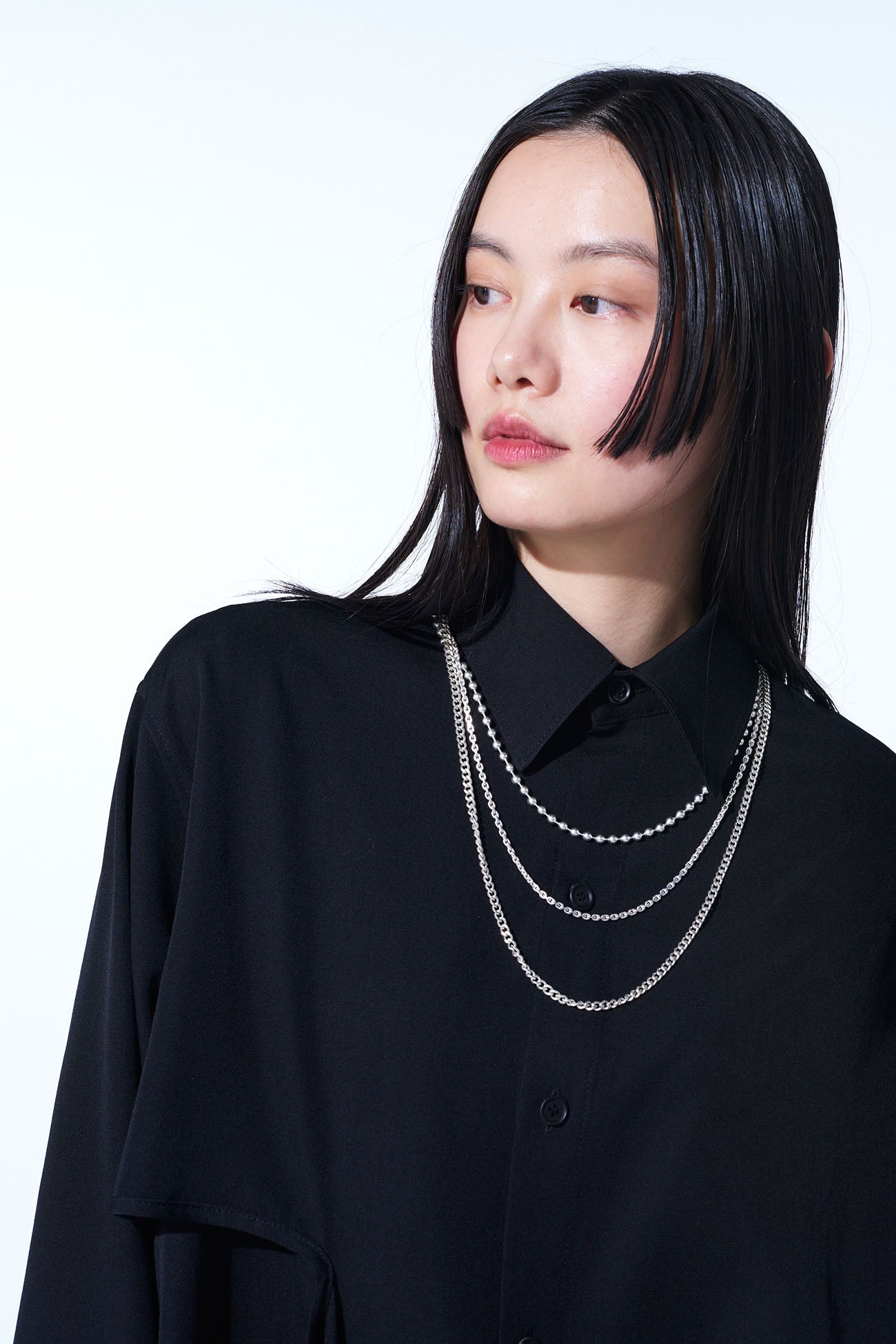 Vintage Brass Ball Chain Three Strand Necklace for Women - Elegant Layered Jewelry for Casual Wear, Parties & Gifts