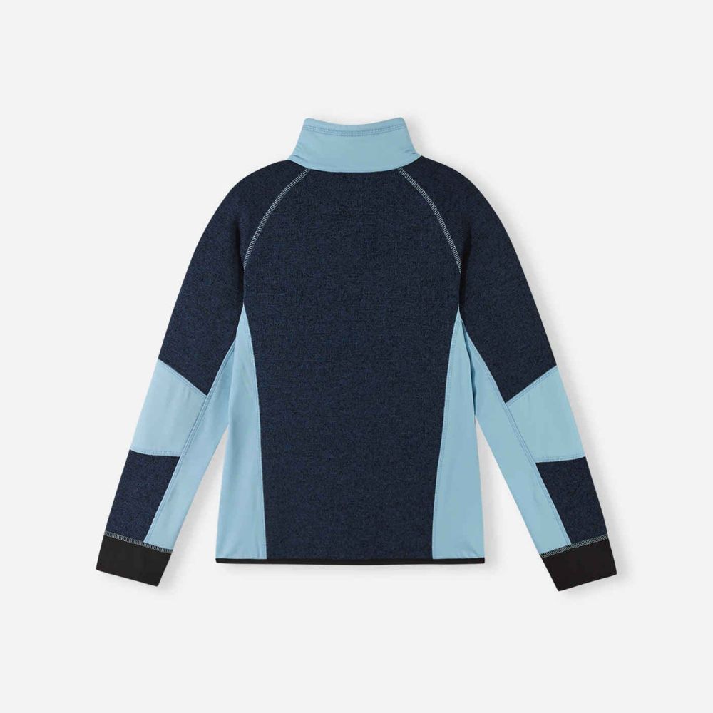 Reima Fleece Jacket for Girls - Laskien Soft Fleece Coat in Jeans Blue - Warm & Cozy Winter Outerwear for Outdoor Play & School Activities