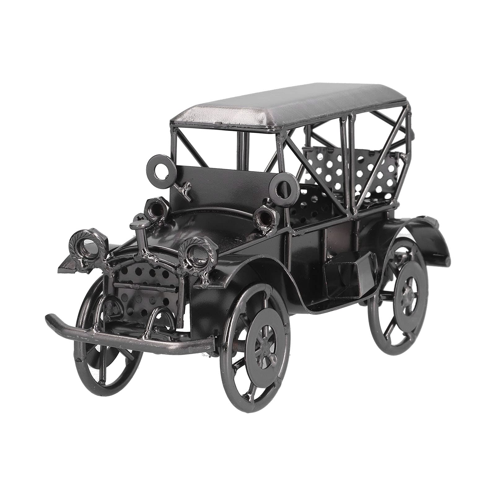 Vintage Iron Car Ornament - Retro Classic Car Model Decoration for Vehicles, Bars & Home Décor | Perfect Gift for Car Enthusiasts & Vintage Collectors
