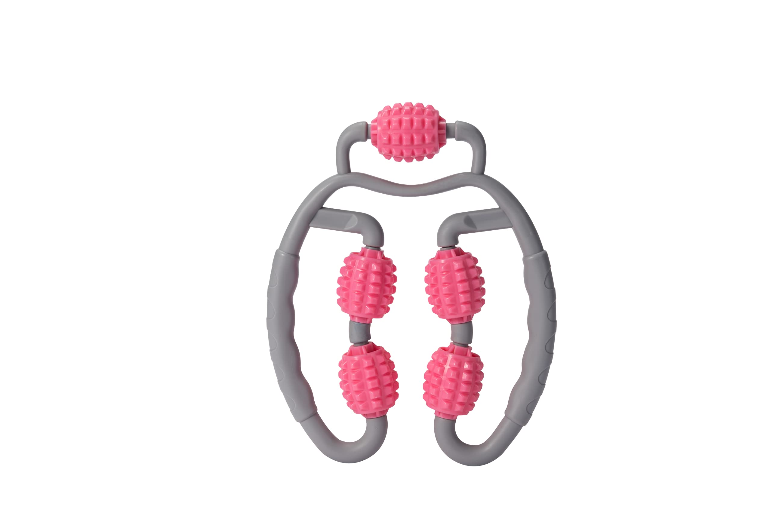 Trigger Point Massage Roller for Foam, Hand, Elbow, Arm & Leg - Relieve Myofascial, Fascial & Muscle Pain, Stiffness After Workout - Pink - Perfect for Post-Workout Recovery, Physical Therapy & Home Gym Use