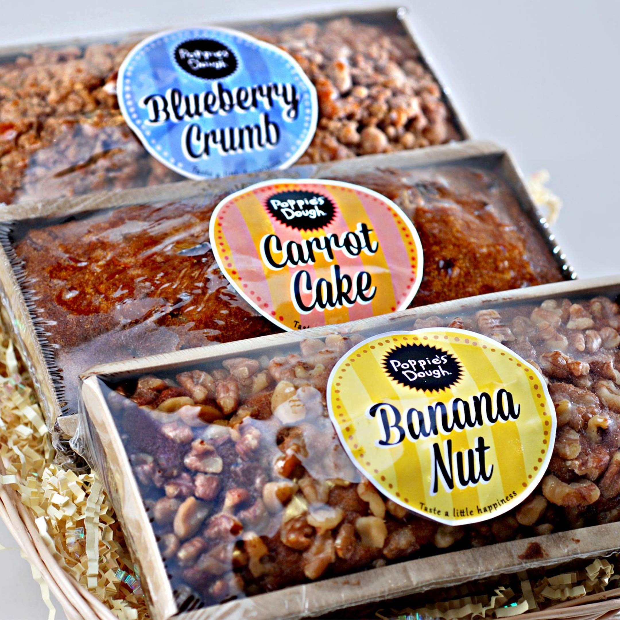 Poppie's Dough Gourmet Loaf Cake Sampler - Assorted Fruit Flavors | Moist & Delicious Bundt Cakes for Parties, Gifts & Afternoon Tea