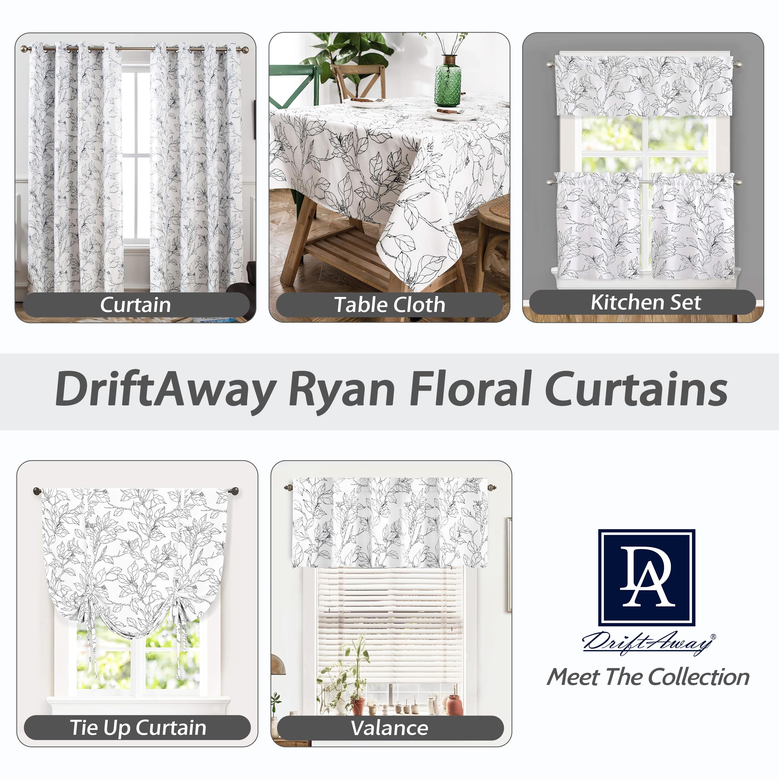 DriftAway Ryan Tassel Rectangle Tablecloth 54x102 Inch - Elegant Black Decorative Table Cover for Indoor/Outdoor Dining, Buffet, Parties & Dinner - Perfect for Weddings, Holidays & Special Occasions