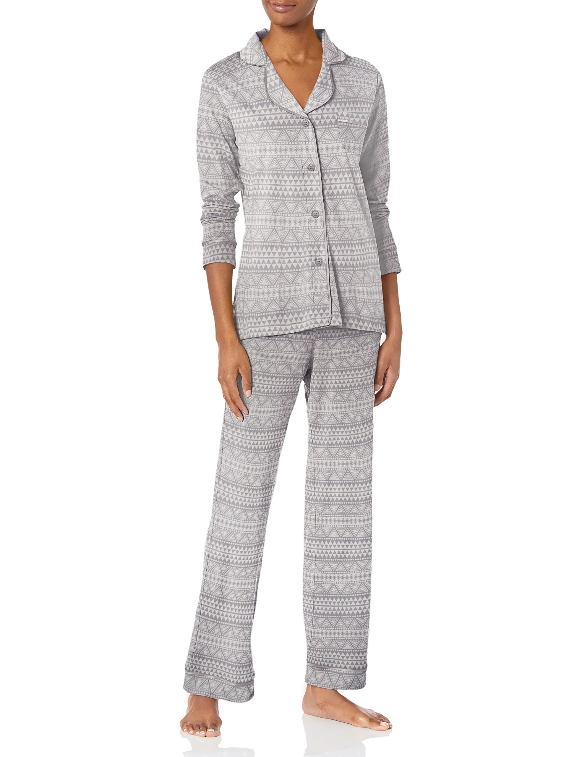 Cosabella Women's Bella Printed Long Sleeve Pajama Set - Soft Cotton Sleepwear for Women - Perfect for Cozy Nights, Lounging & Gift Giving