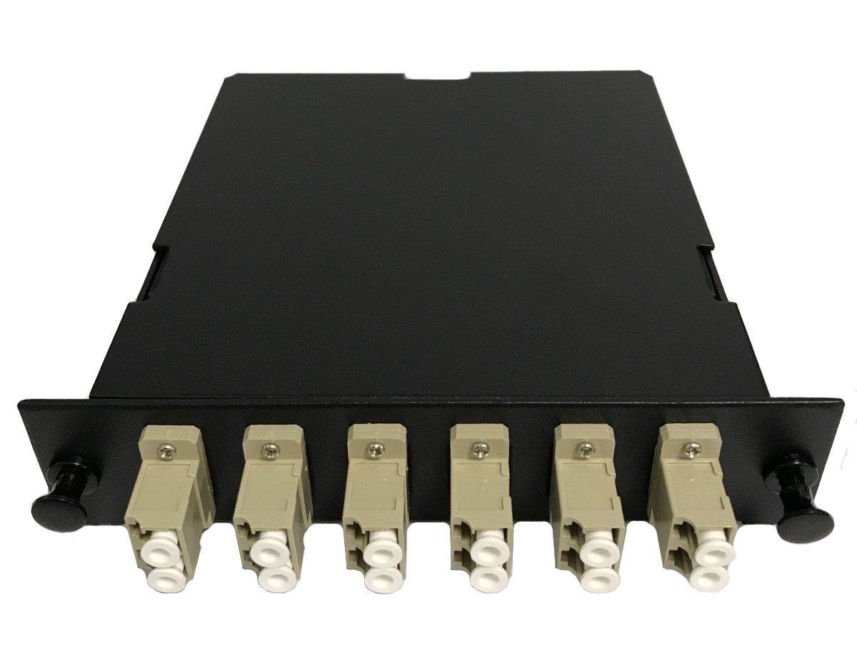 RiteAV LGX Footprint Pre-terminated MTP Cassette - 12 Fiber to 6 LC Duplex Multimode Adapters with MTP Male Connector | Includes 12 LC Multimode Hydra Cable (30cm, OFNR) +1 MTP Adapter | Ideal for Data Centers & High-Speed Network Installations