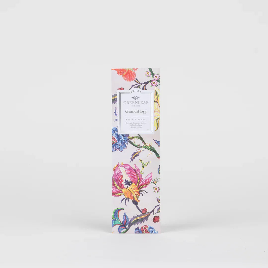Grandiflora Slim Sachet - Premium Flower Sachets for Drawers, Closets & Gifts | Fragrant Home Decor & Natural Air Freshener for Bedroom, Bathroom & Car