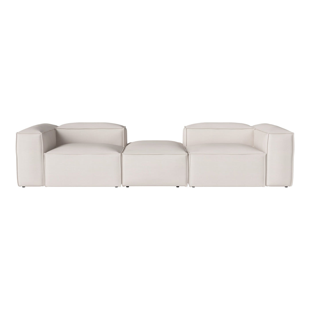 Cosima 2 Small Modular Sectional Sofa with Removable Pouf - Perfect for Small Living Rooms, Apartments & Cozy Spaces