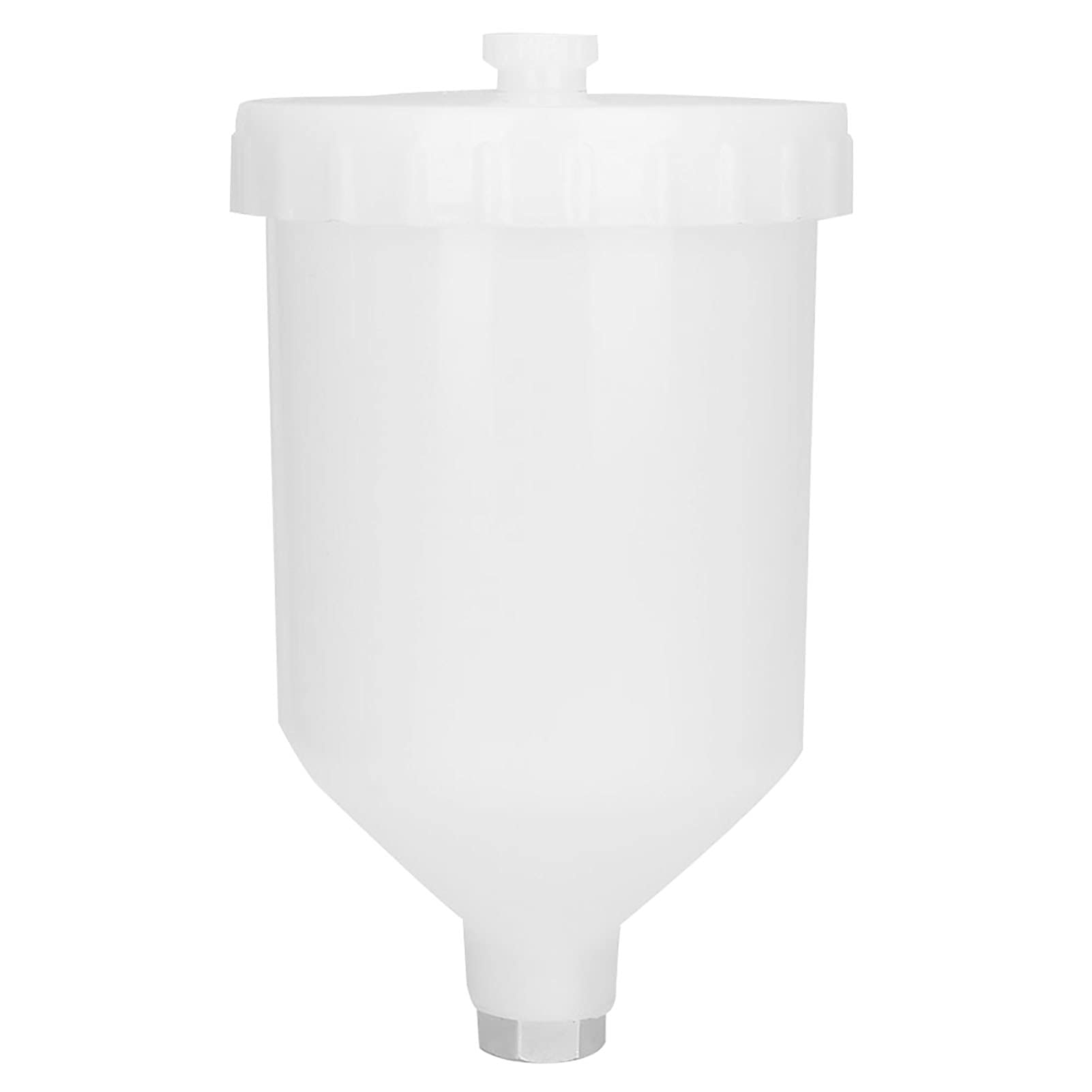 600ml Plastic Air Feed Spray Gun Cup - Replacement Paint Spray Gun Pot for Air Spray Gun Tool - Ideal for DIY Painting, Automotive Refinishing & Woodworking Projects