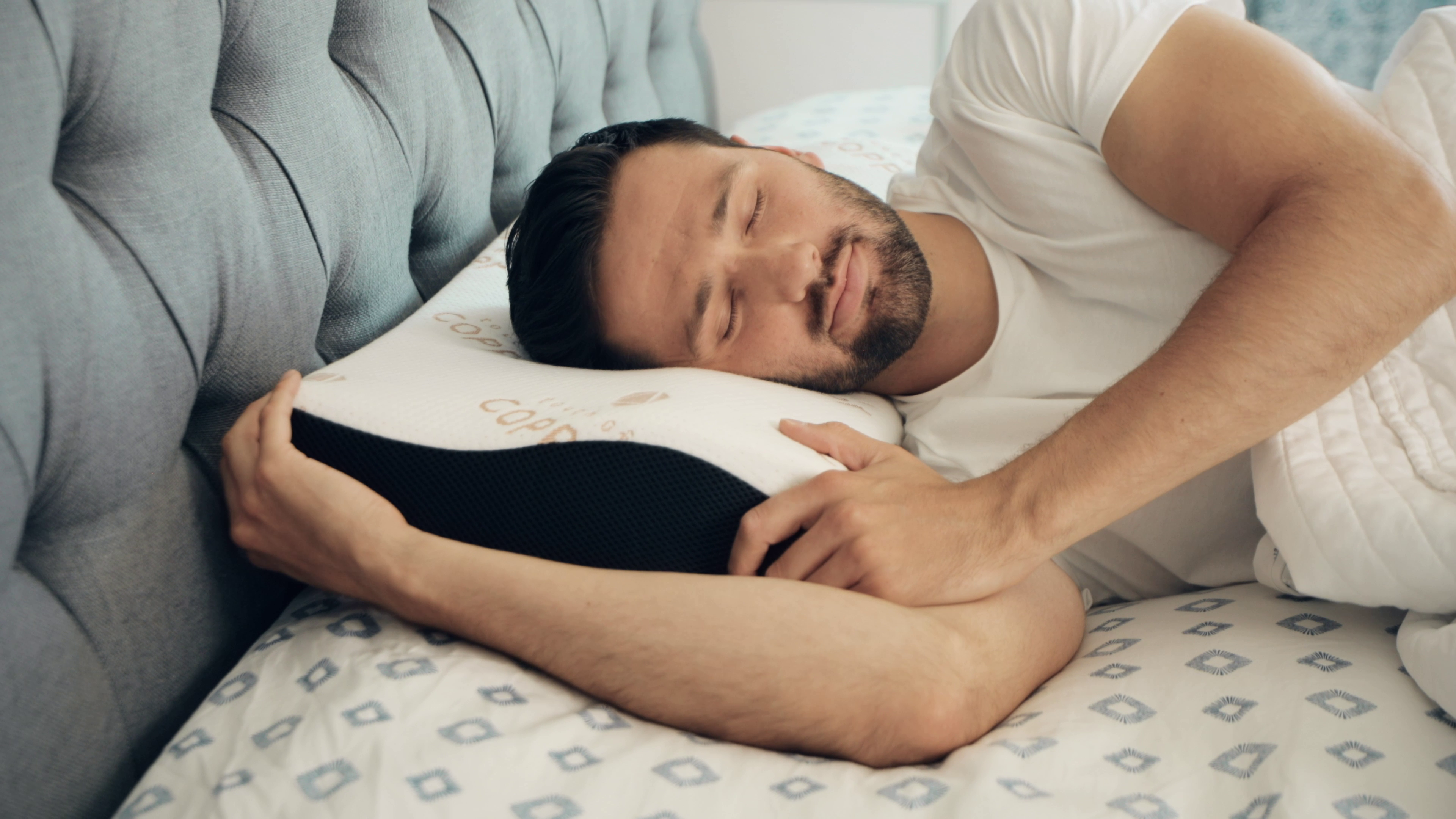 7-in-1 Cooling Pillow with Copper Infusion for Neck Pain Relief - Breathable & Adjustable Memory Foam Pillow for Side, Back & Stomach Sleepers - Perfect for Hot Sleepers & Night Sweats
