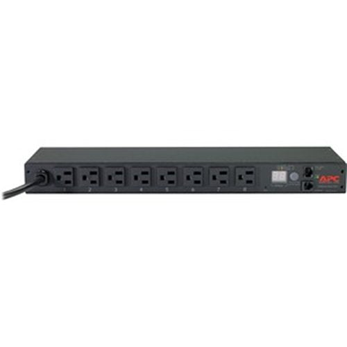 APC AP7800B 1U Rack Mount PDU - Metered Power Distribution Unit, 15A, 100-120V, (8) 5-15R Outlets - Ideal for Server Racks, Data Centers & Network Equipment Power Management