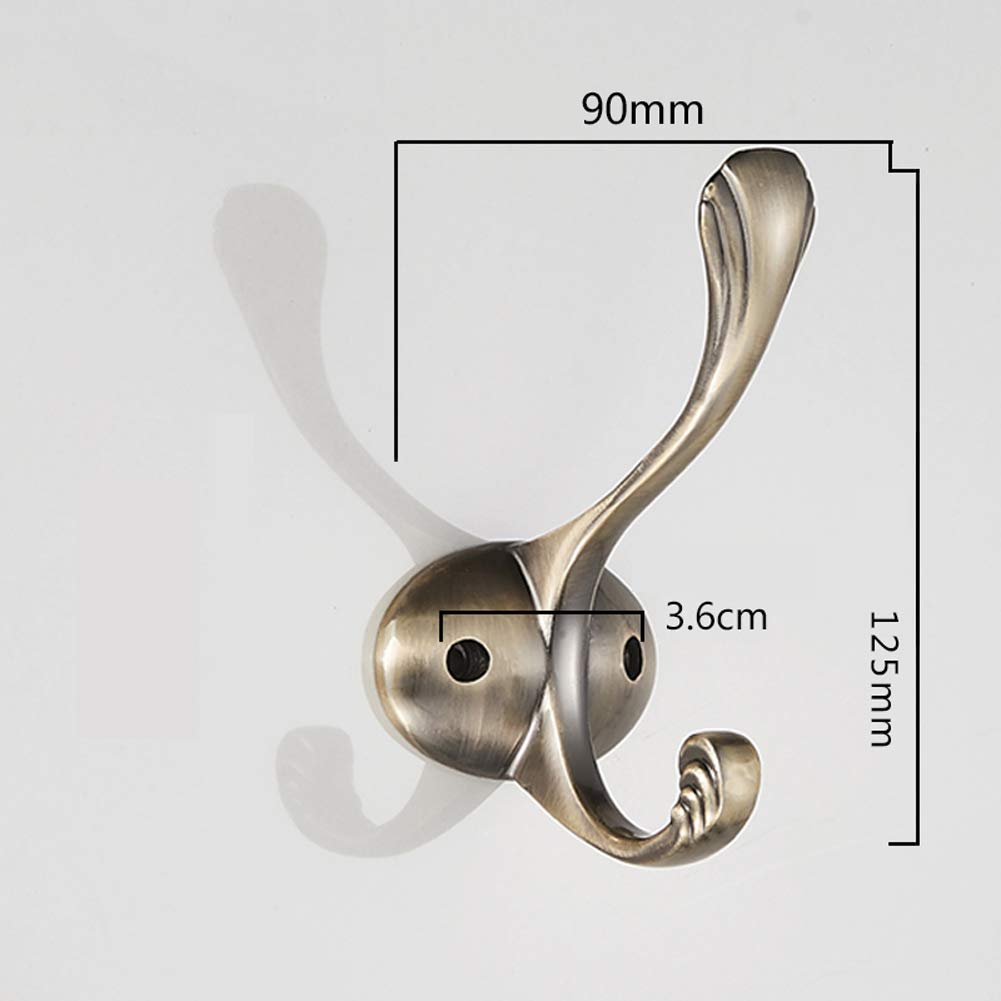 Heavy Duty Wall Hooks 5-Pack - Coat & Towel Hangers for Home & Office