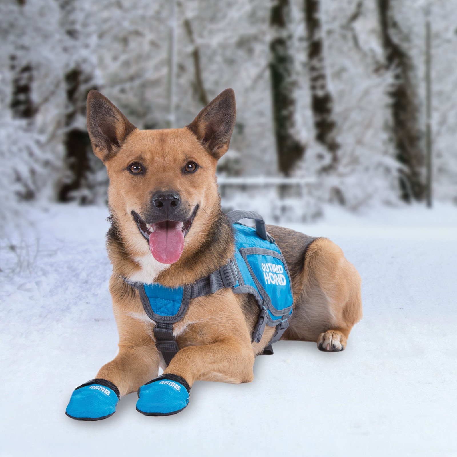 Outward Hound Kyjen 3069 ThermoVest - Heat Reflective Dog Winter Coat for Large Breeds, Blue - Insulated Vest for Cold Weather, Outdoor Adventures & Daily Walks