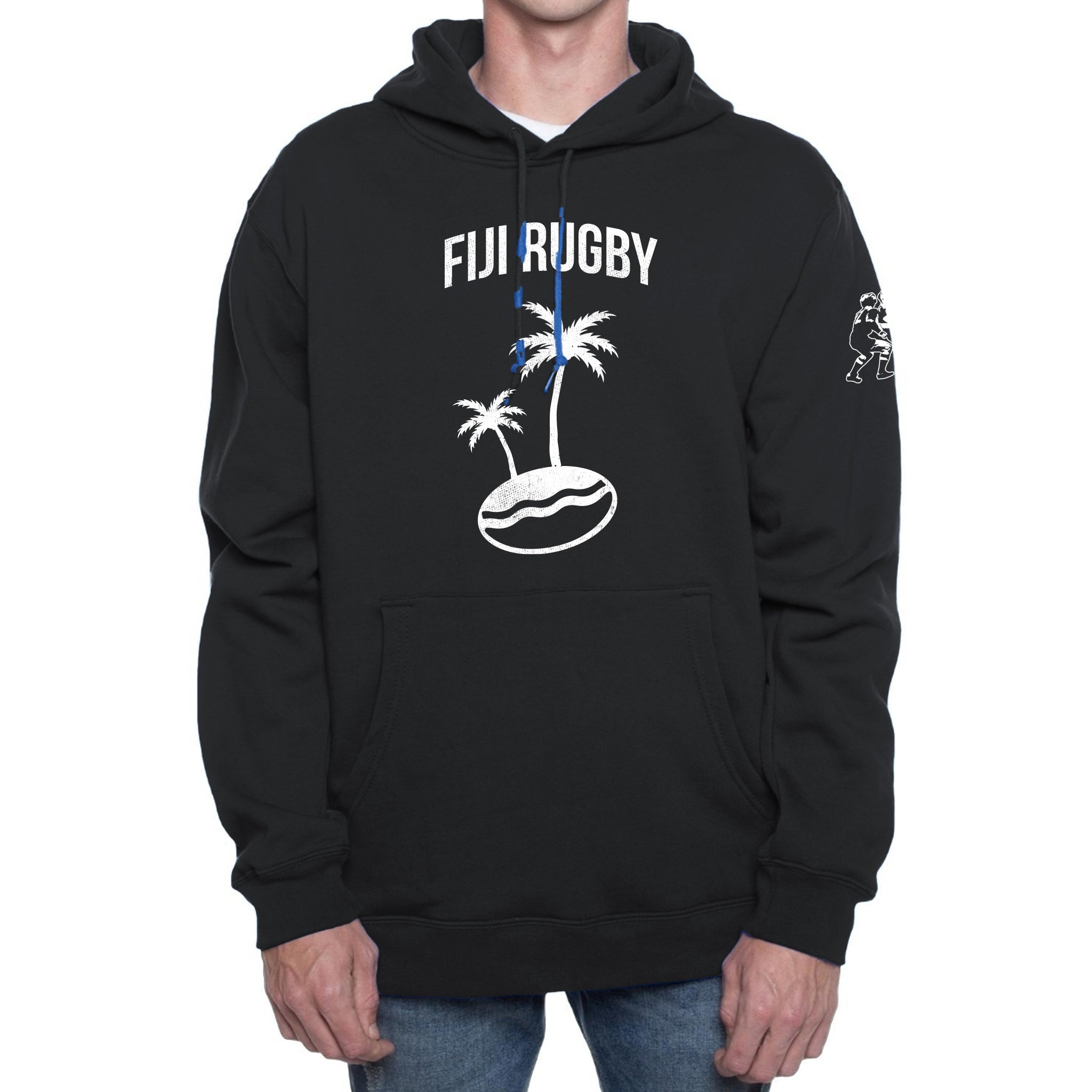 Fiji Rugby Logo Hoodie - Official Team Merchandise for Fans - Perfect for Game Day & Casual Wear